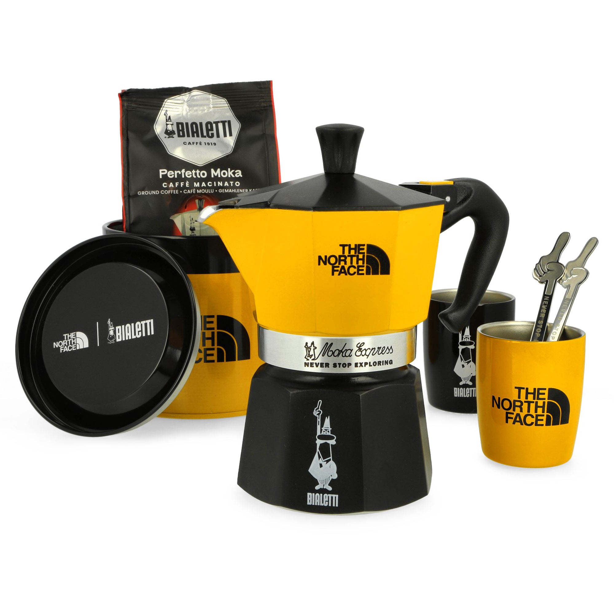 The North Face Moka Set Summit Gold / TNF Black Other Home Accessories NF0A8FF8ZU31 | Overkill