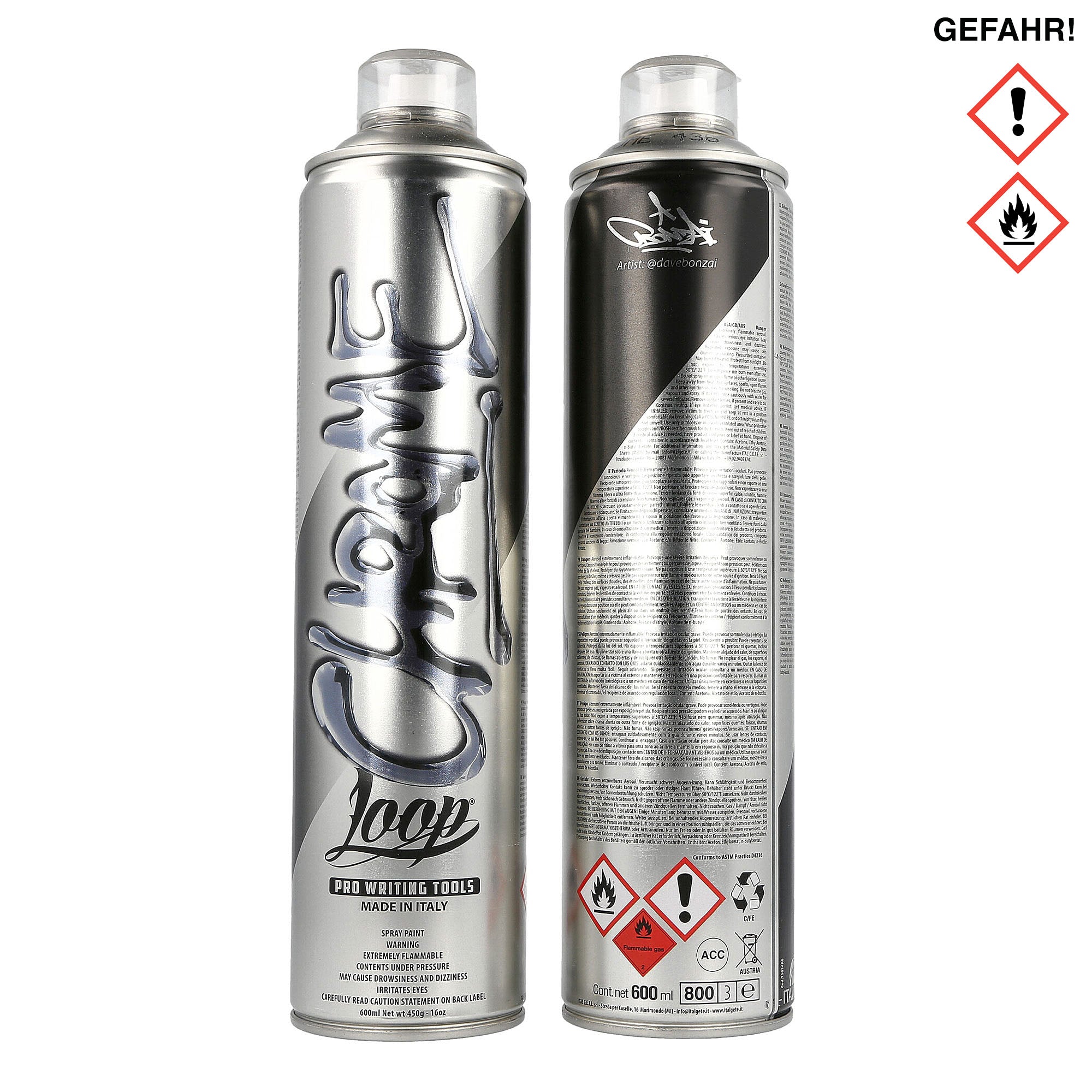 Loop maxi chrome 600 ml Cans MXLP-CH | Overkill