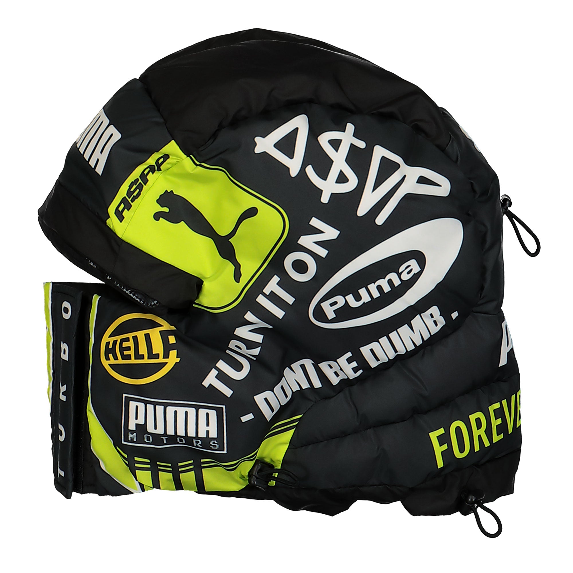 Puma Padded Balaclava Puma Black / Lime Pow Balaclavas Close-up | Overkill