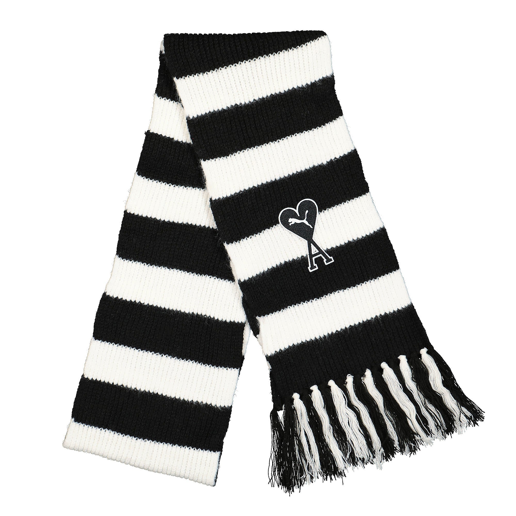 Puma AMI x Puma Scarf Puma Black - Puma White Scarves 54261 01 | Overkill