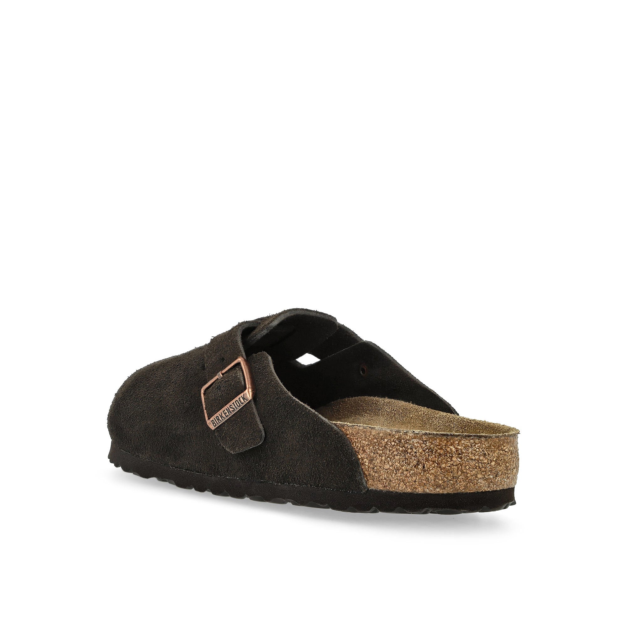 Birkenstock Boston BS Mocha Slides, Sandals & Slippers Material | Overkill
