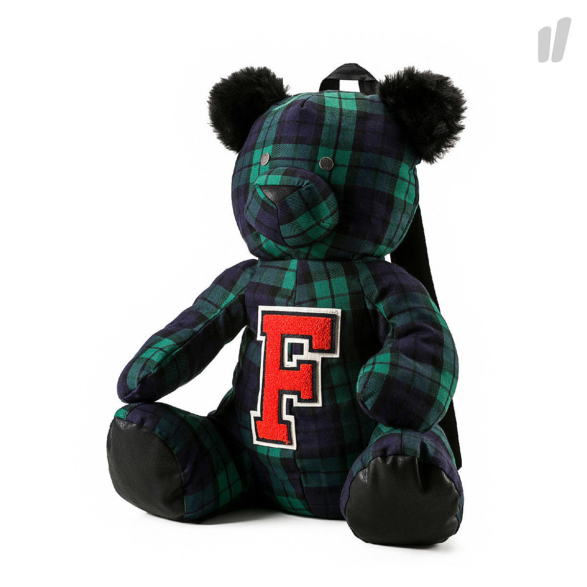 Puma Mascot Bear Backpack Plaid Evening Blue - Scarab - Black Backpacks 075332 01 | Overkill