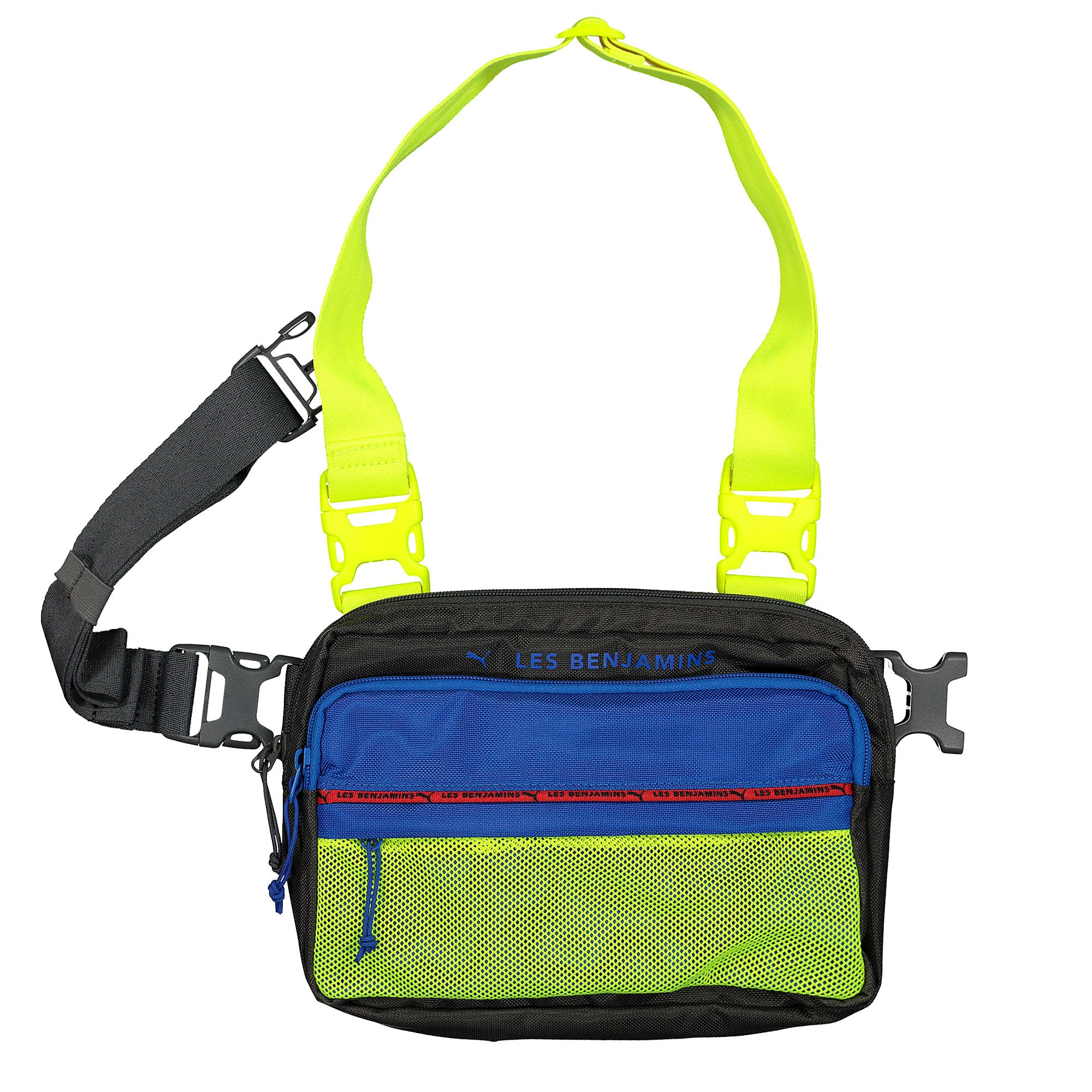 Puma Les Benjamins x Puma Chest Sac Dark Shadow - Safety Yellow Shoulder & Cross Body Bags 76665 01 | Overkill