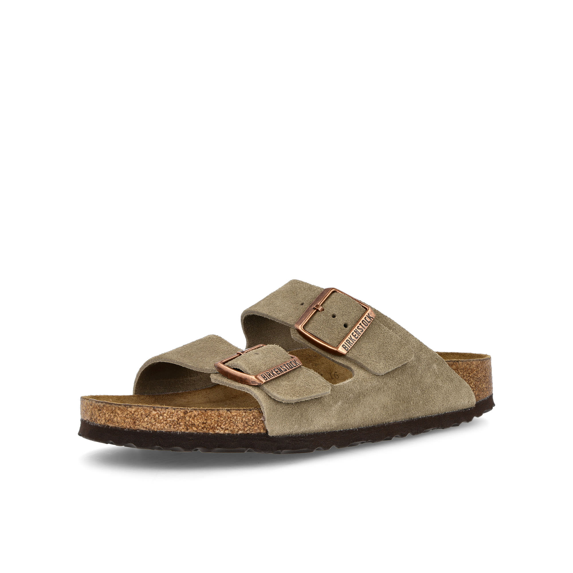 Birkenstock Arizona BS Taupe Slides, Sandals & Slippers Close Up | Overkill
