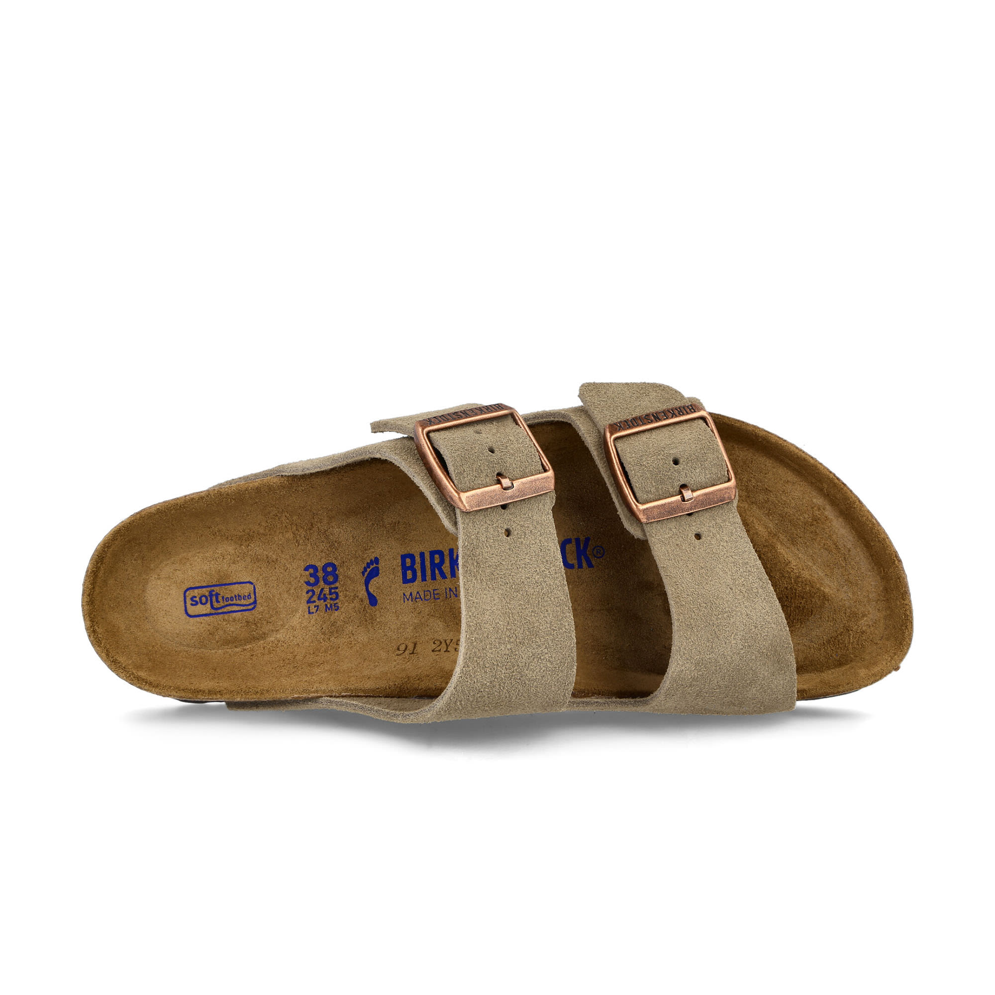 Birkenstock Arizona BS Taupe Slides, Sandals & Slippers Detailfoto | Overkill