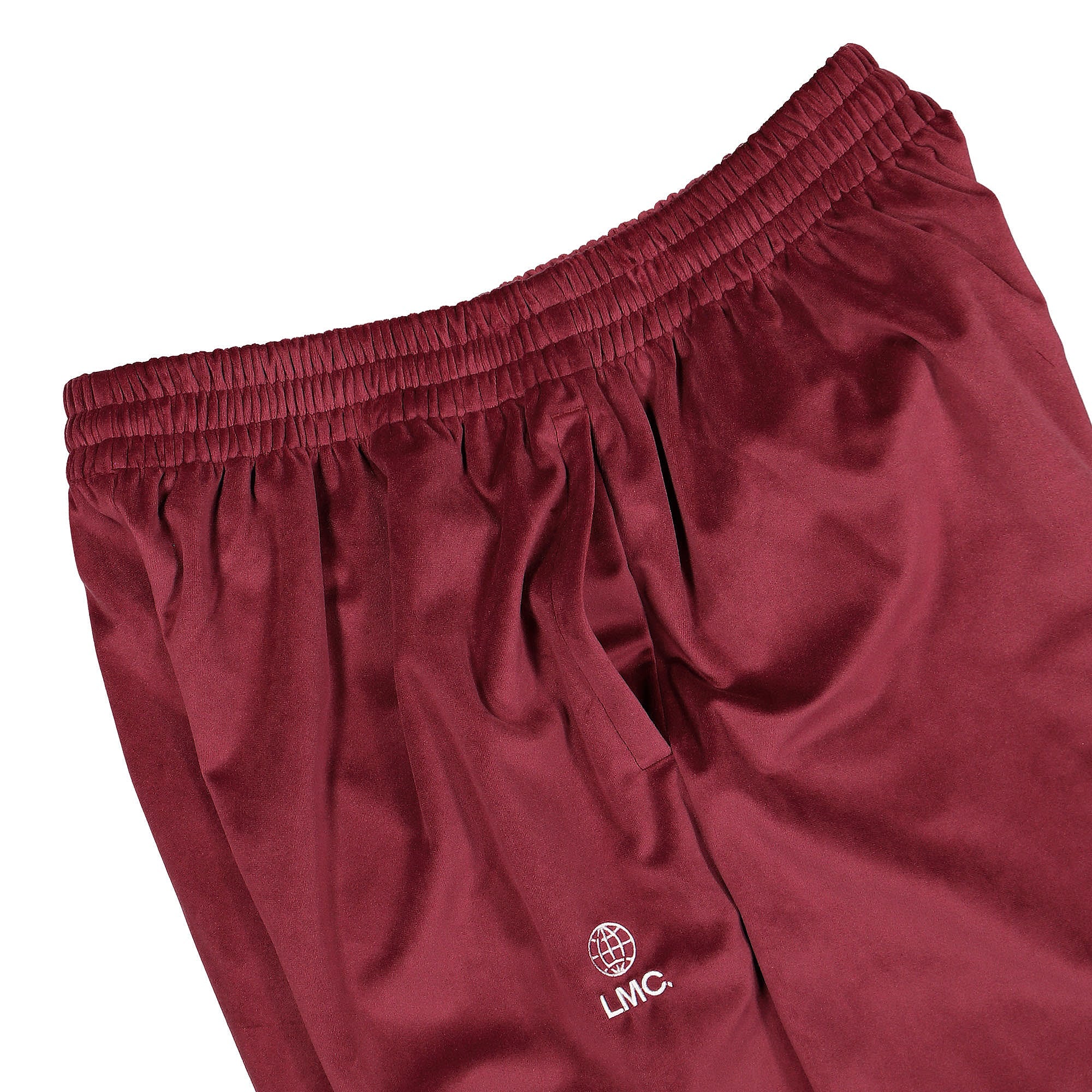 LMC OG Globe Velour Pants Burgundy Sweat & Track Pants Detailfoto | Overkill