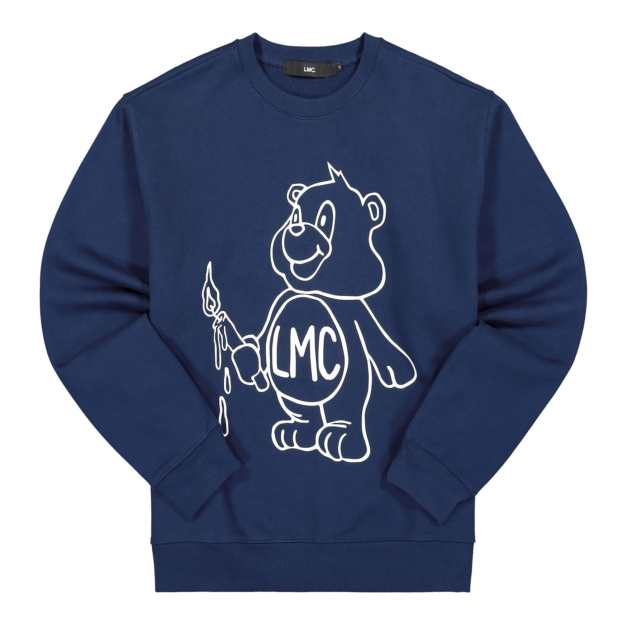 LMC Candle Bear Sweatshirt Navy Sweatshirts 0LM21FSW007 | Overkill