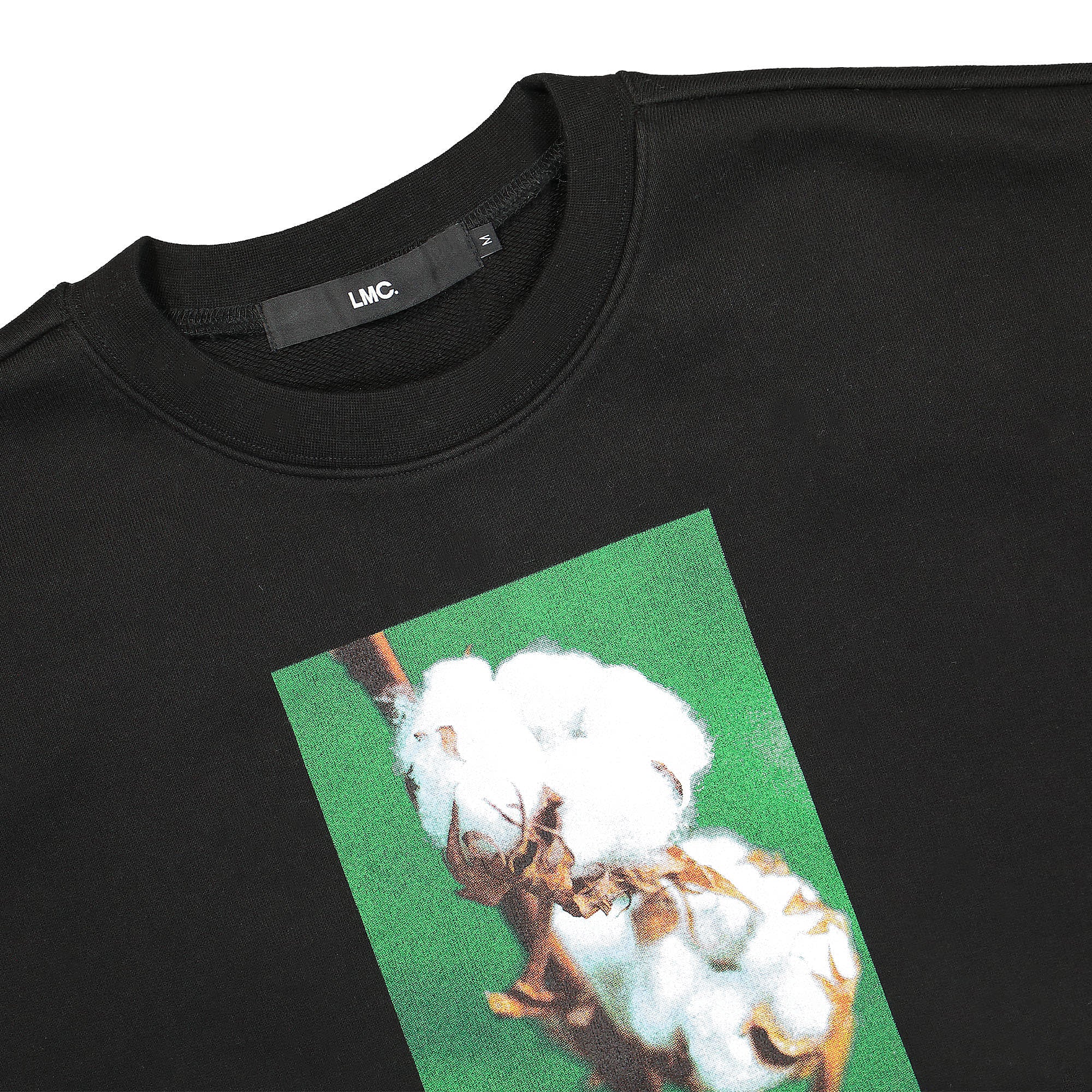 LMC 100PCT Organic Sweatshirt Black Sweatshirts Close-up | Overkill