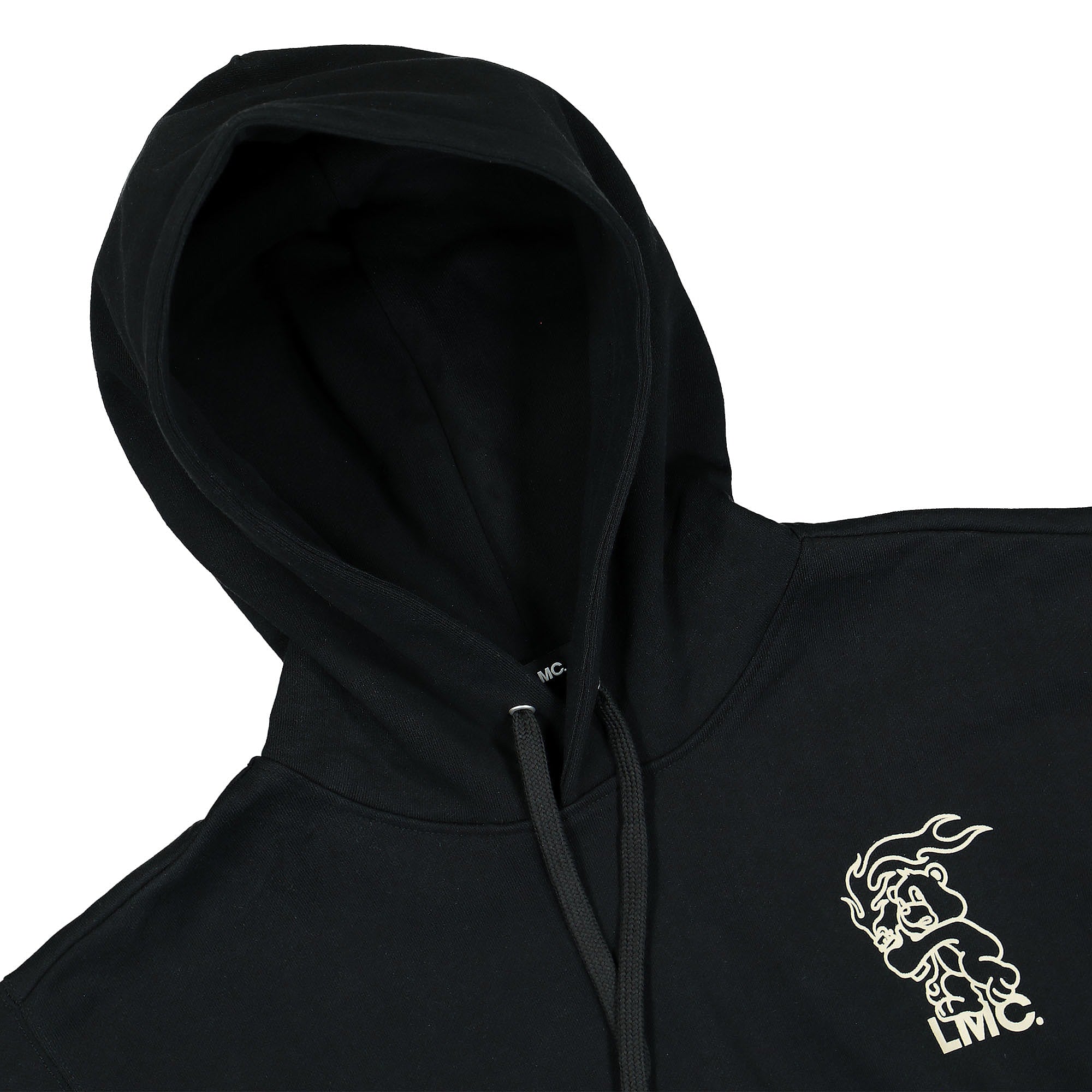 LMC Flame Bear Hoodie Black Hoodies Material | Overkill