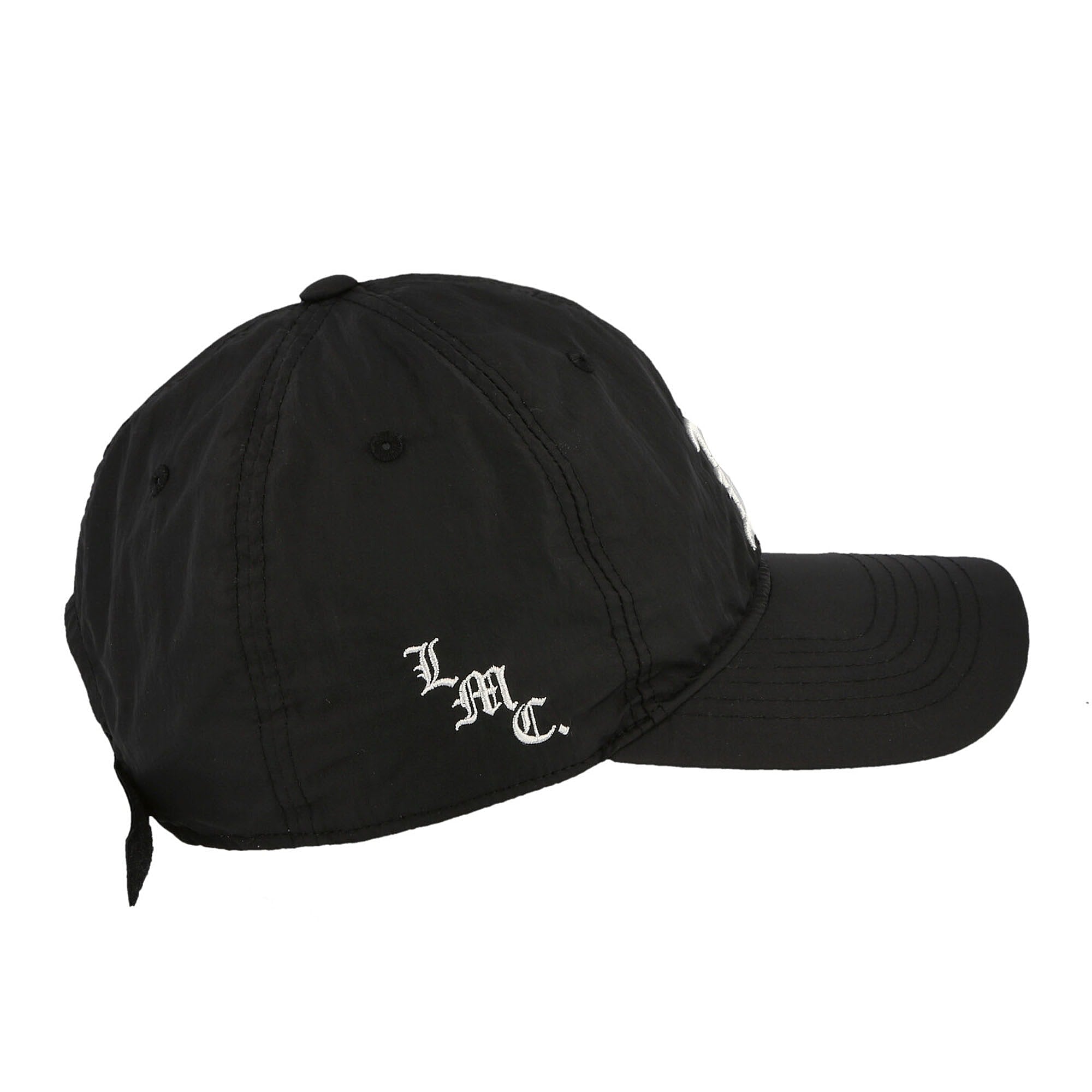 LMC Gothic Nylon 6Panel Cap Black Caps Close-up | Overkill