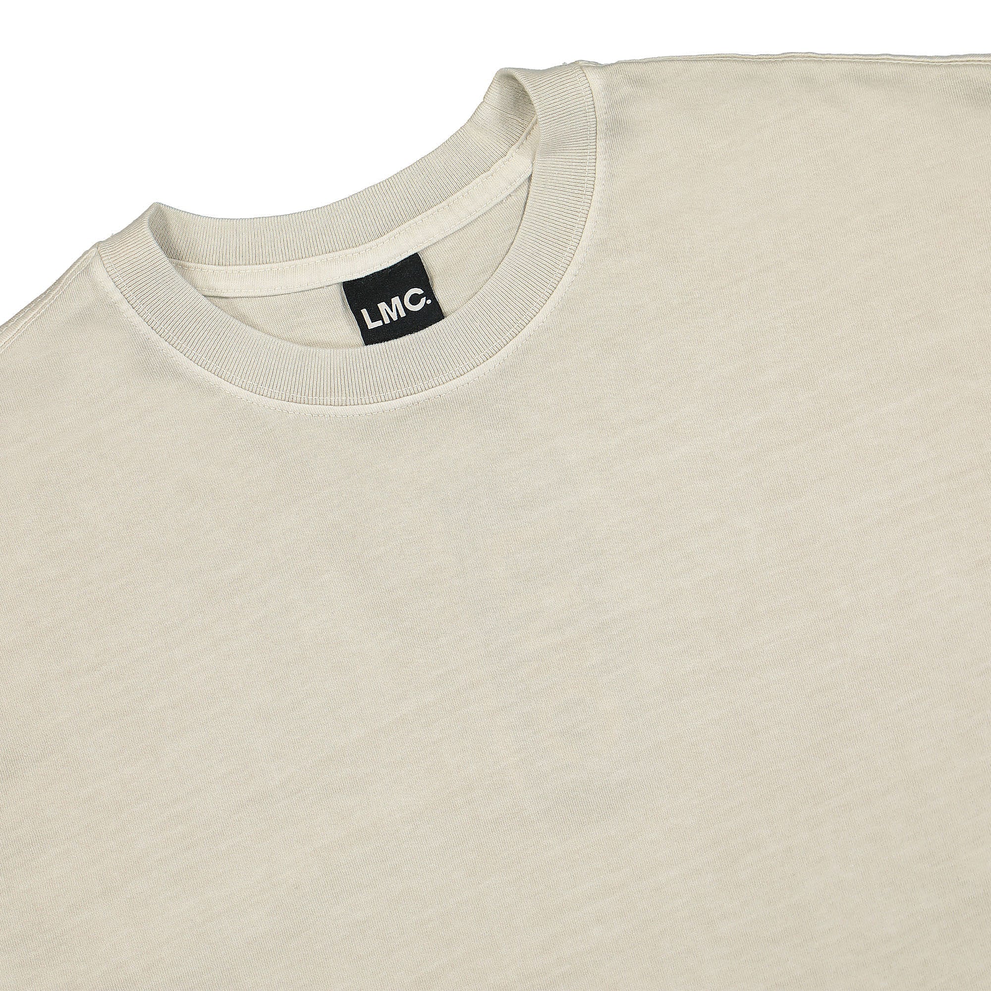 LMC Organic Dyed Long Slv Tee Beige Longsleeves Close-up | Overkill