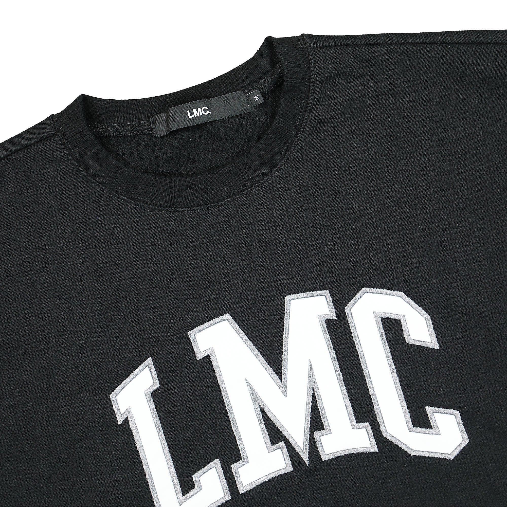 LMC Applique Arch OG Sweatshirt Black Sweatshirts Close-up | Overkill