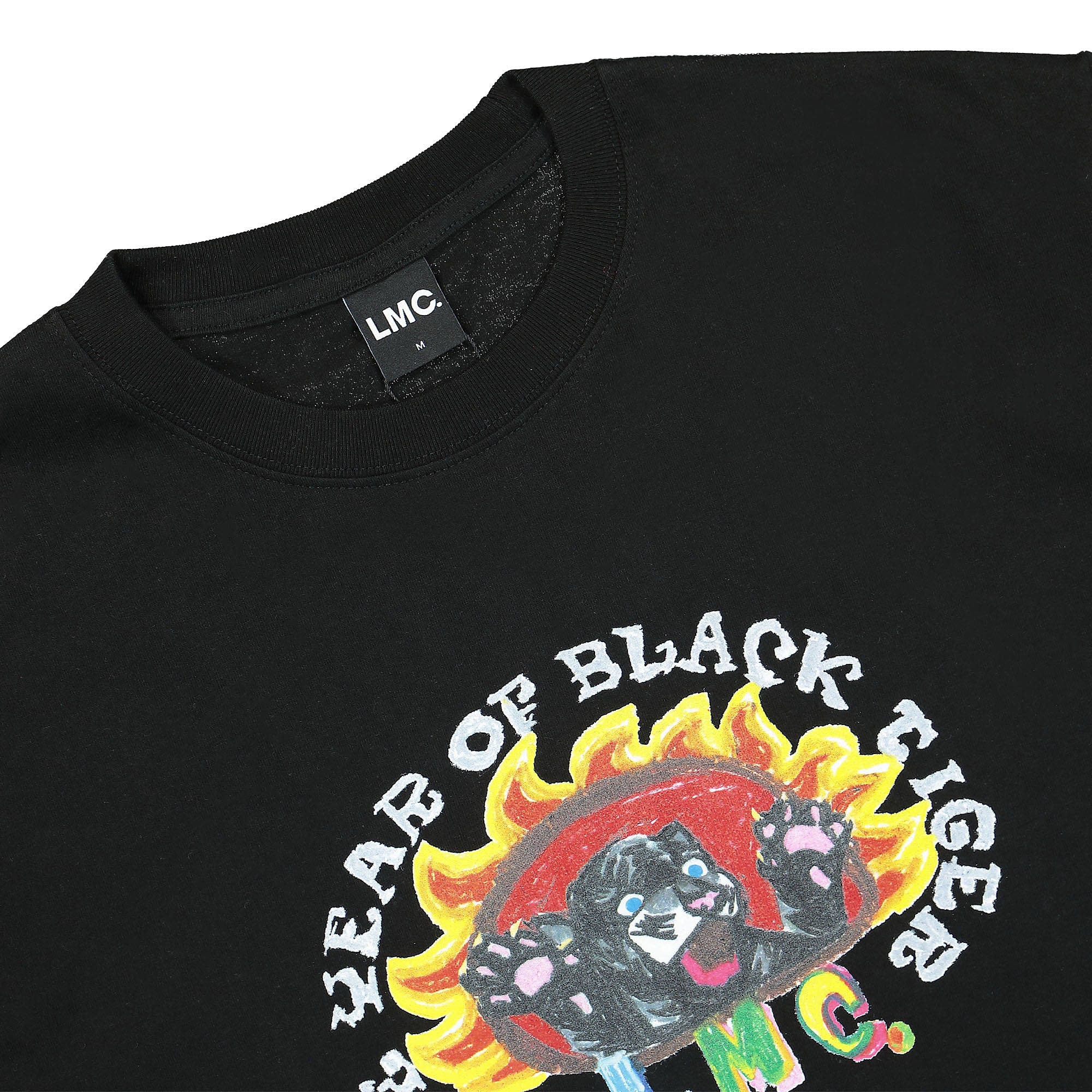 LMC Black Tiger Tee Black T-Shirts Close-up | Overkill
