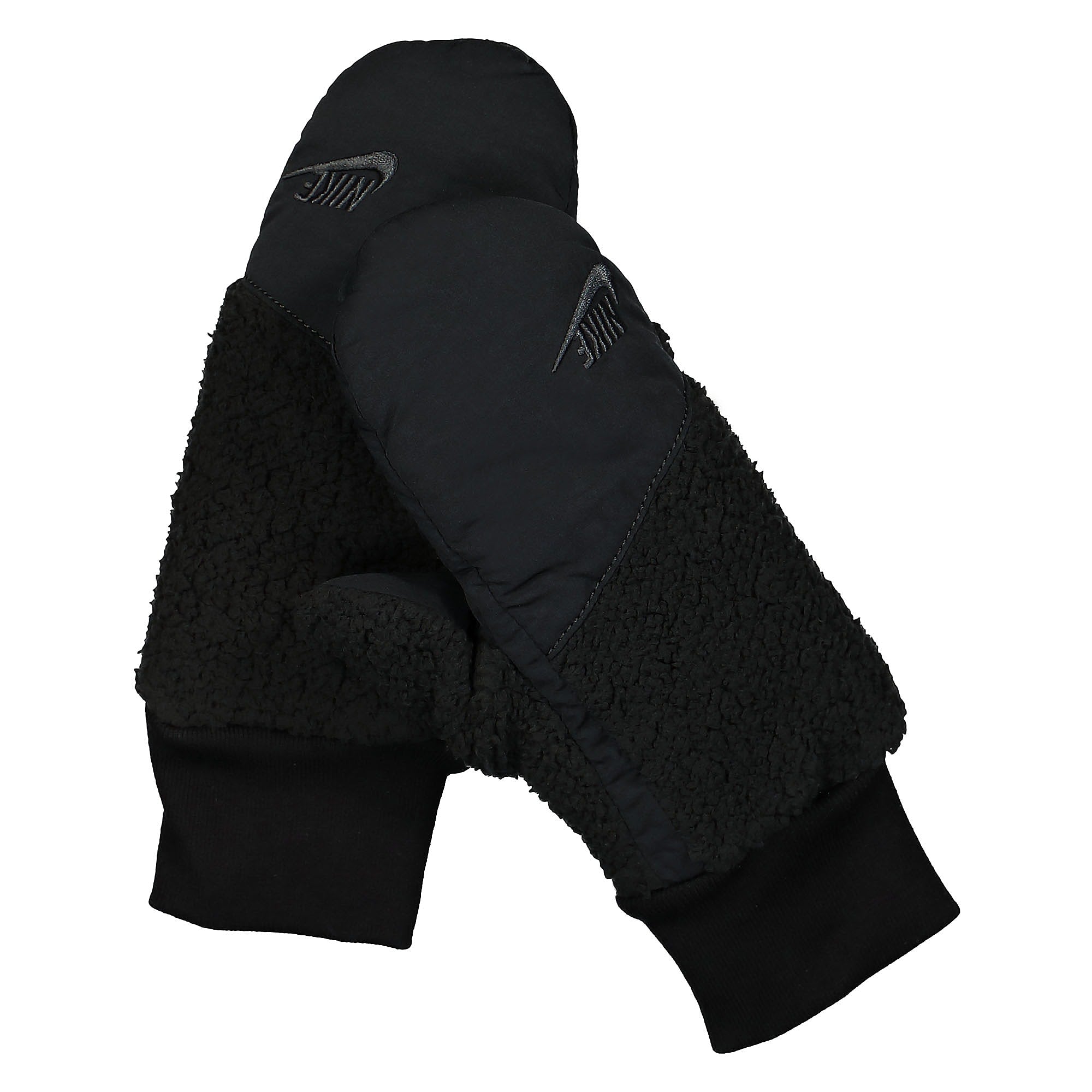 Nike W Sherpa Fleece Mittens Black / Black / Dark Smoke Grey / Dark Smoke Grey Gloves N.100.4359.081 | Overkill