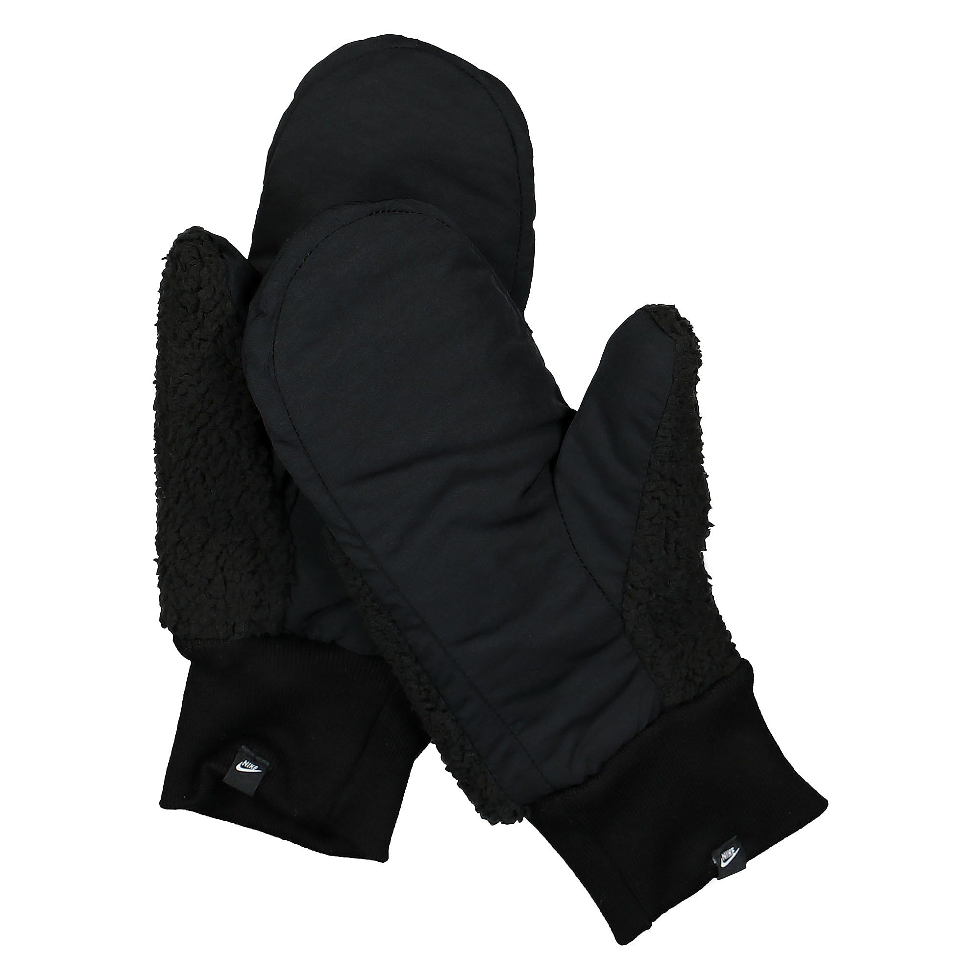 Nike W Sherpa Fleece Mittens Black / Black / Dark Smoke Grey / Dark Smoke Grey Gloves Material | Overkill