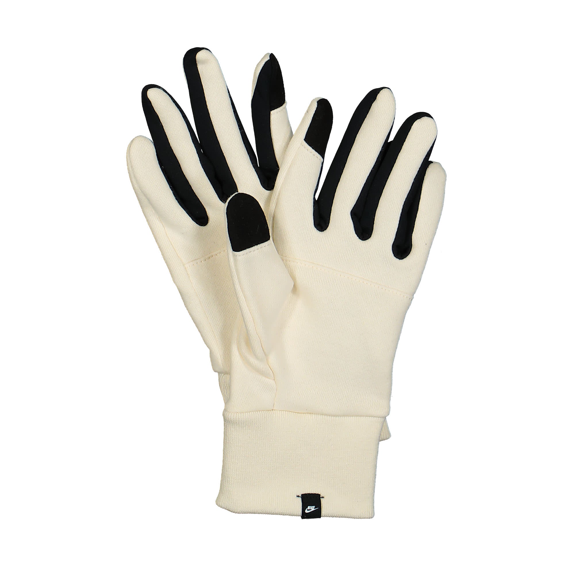 Nike W Club Fleece Gloves Coconut Milk / Black / Black Gloves Material | Overkill