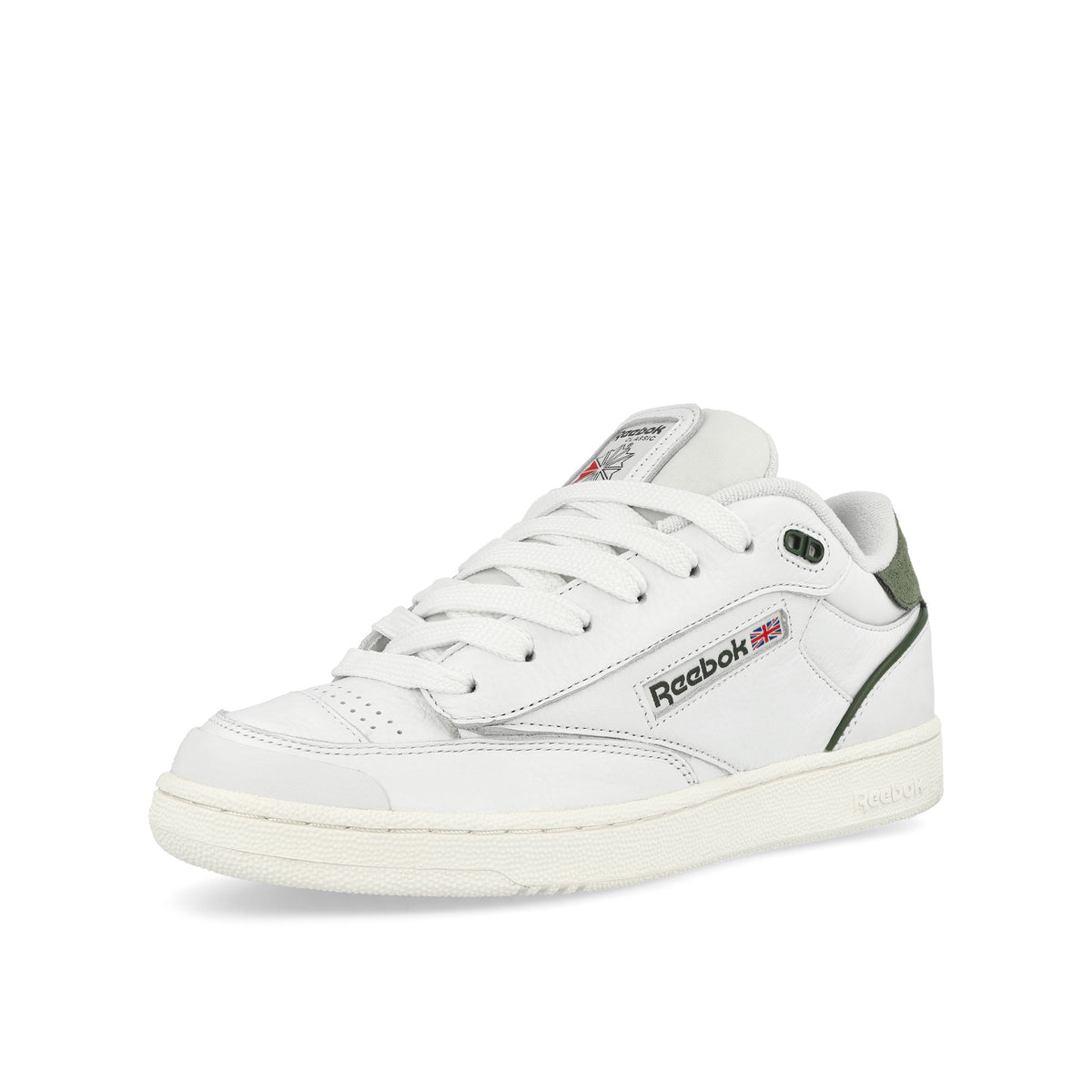 Reebok Club C Bulc Footwear White / Varsity Green / Chalk Low Top Sneakers Close Up | Overkill