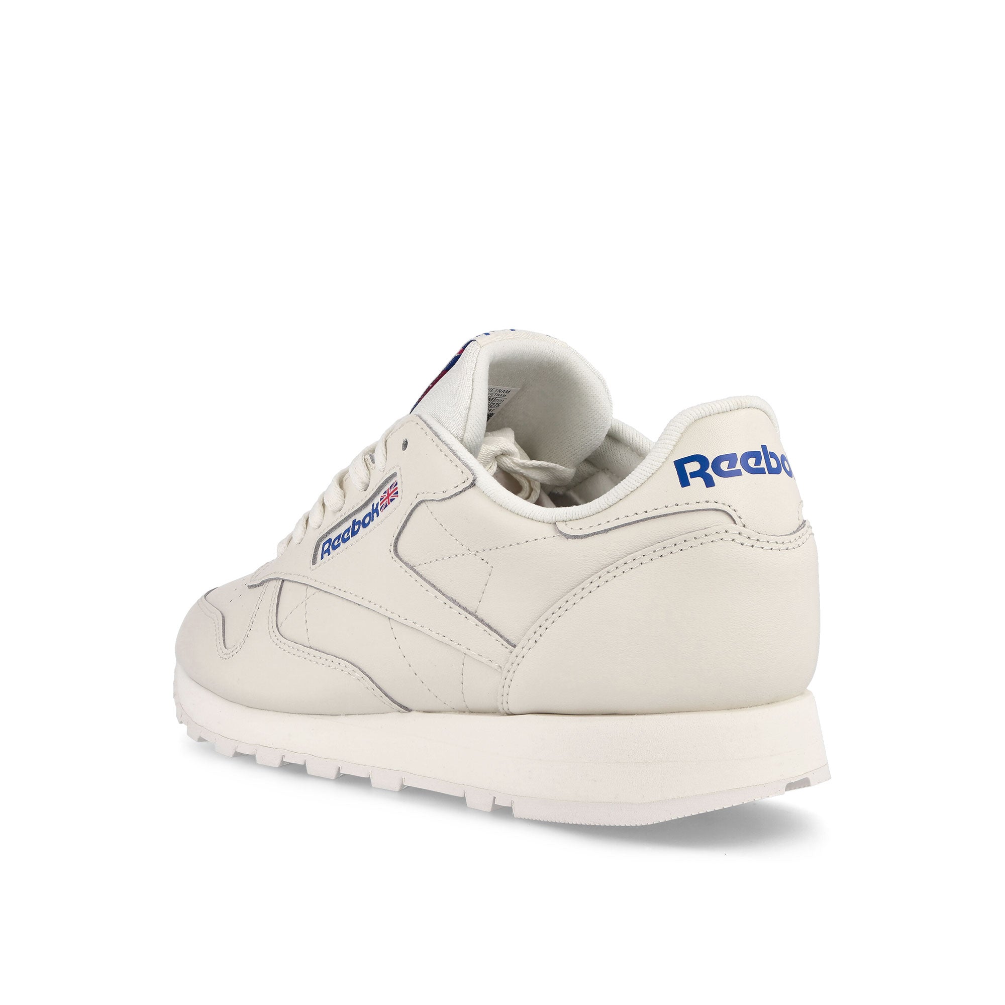 Reebok Classic Leather Chalk / Vector Blue / Vector Red Low Top Sneakers Material | Overkill