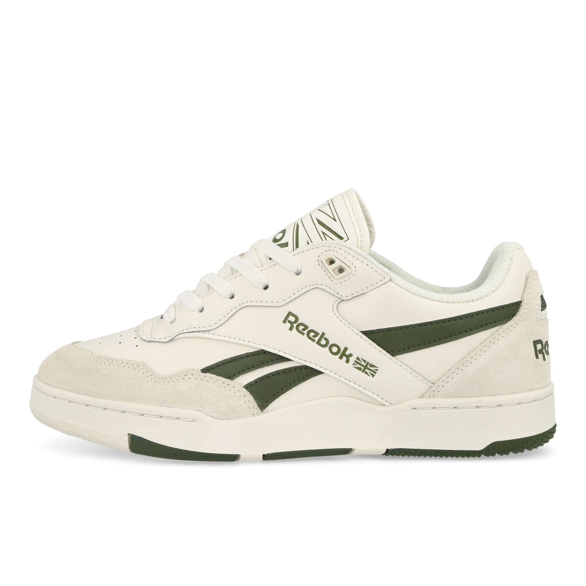 Reebok BB 4000 II Chalk / Varsity Green / Vintage Chalk Low Top Sneakers 100033846 | Overkill