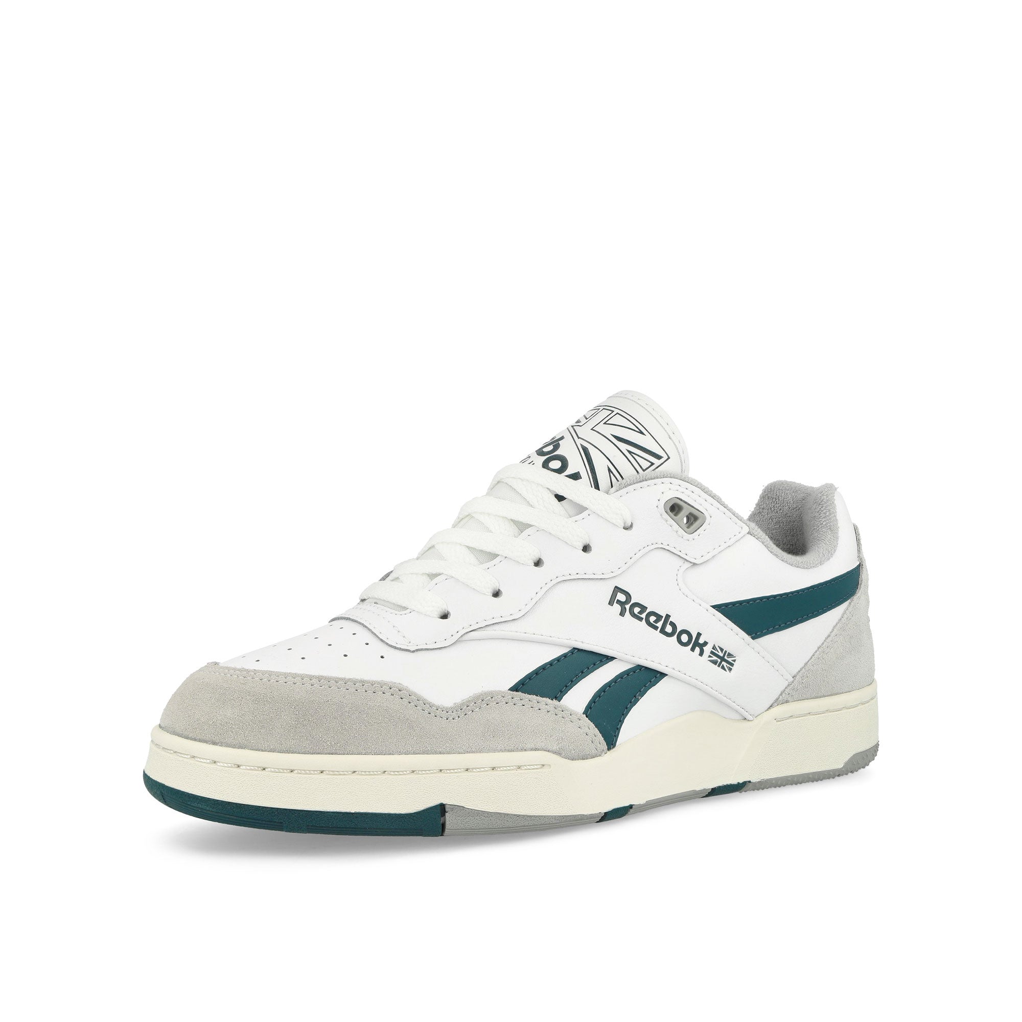 Reebok BB 4000 II Cloud White / Chalk / Hoops Blue Low Top Sneakers Close Up | Overkill