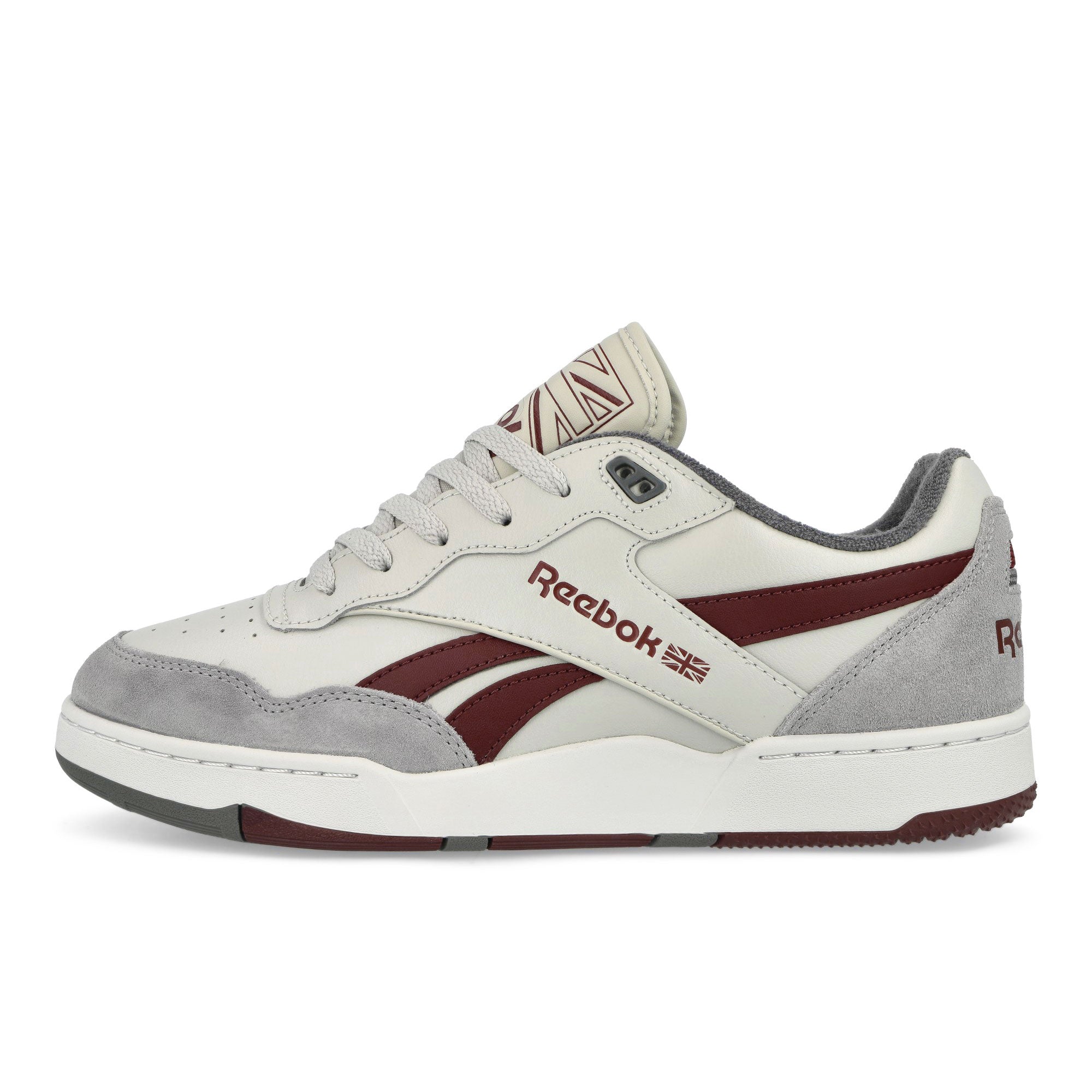 Reebok BB 4000 II Steely Fog / Gold Grey / Classic Maroon Low Top Sneakers 100033851 | Overkill