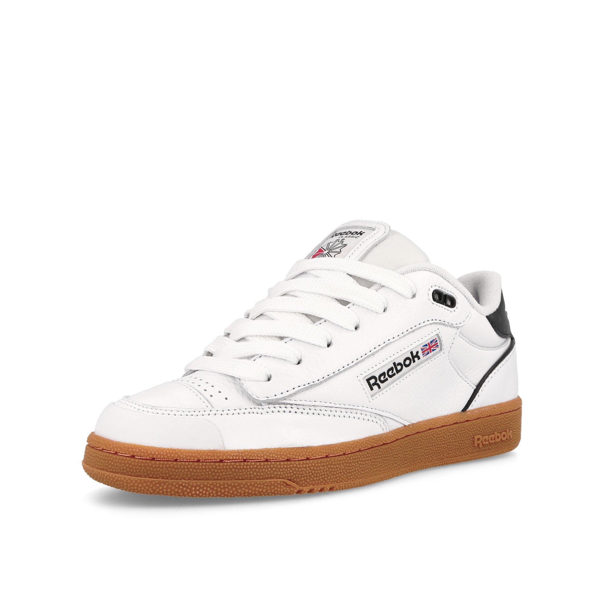 Reebok Club C Bulc Footwear White / Black / Reebok Rubber Gum Low Top Sneakers Close Up | Overkill