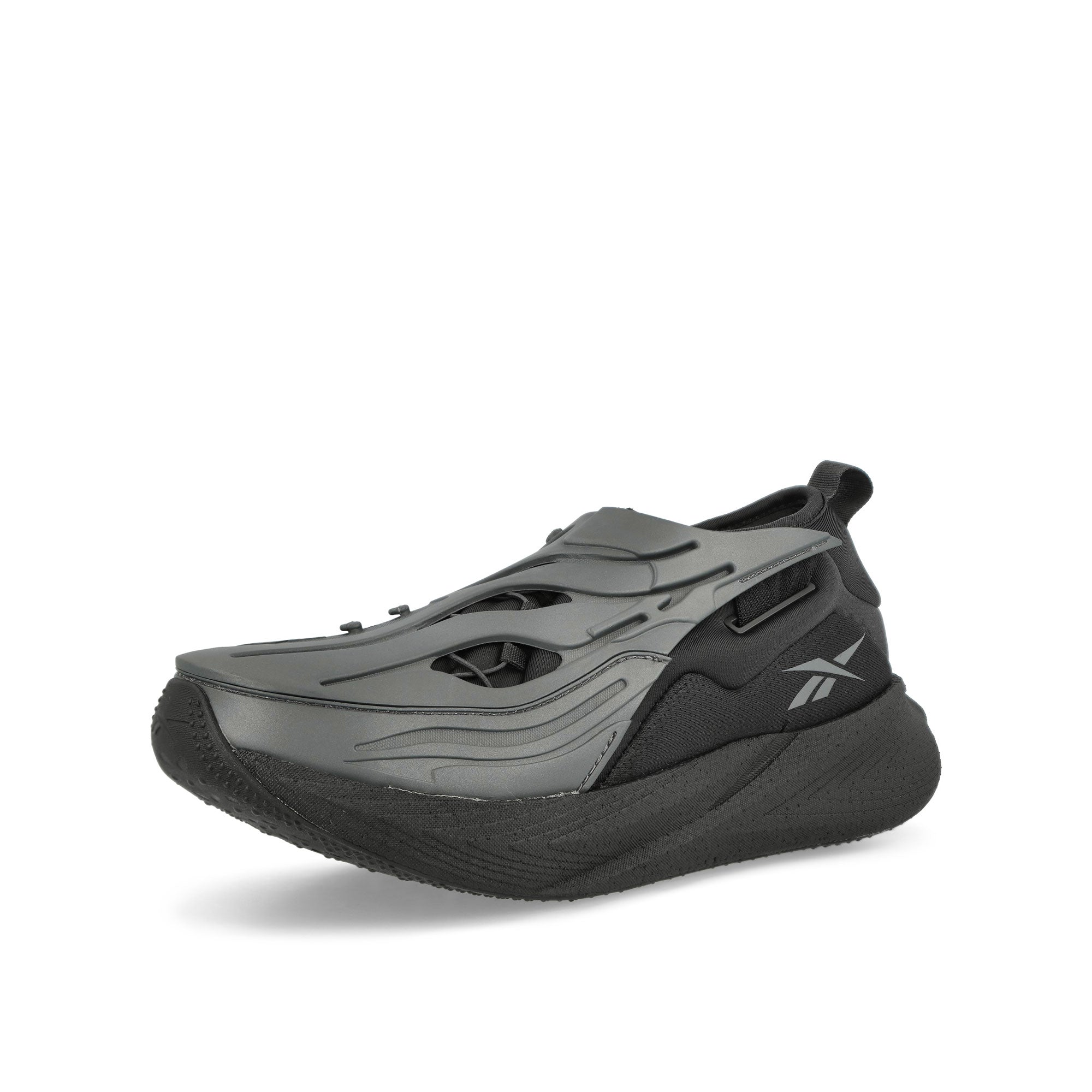 Reebok Floatride Energy ArgusX Black Low Top Sneakers Close Up | Overkill