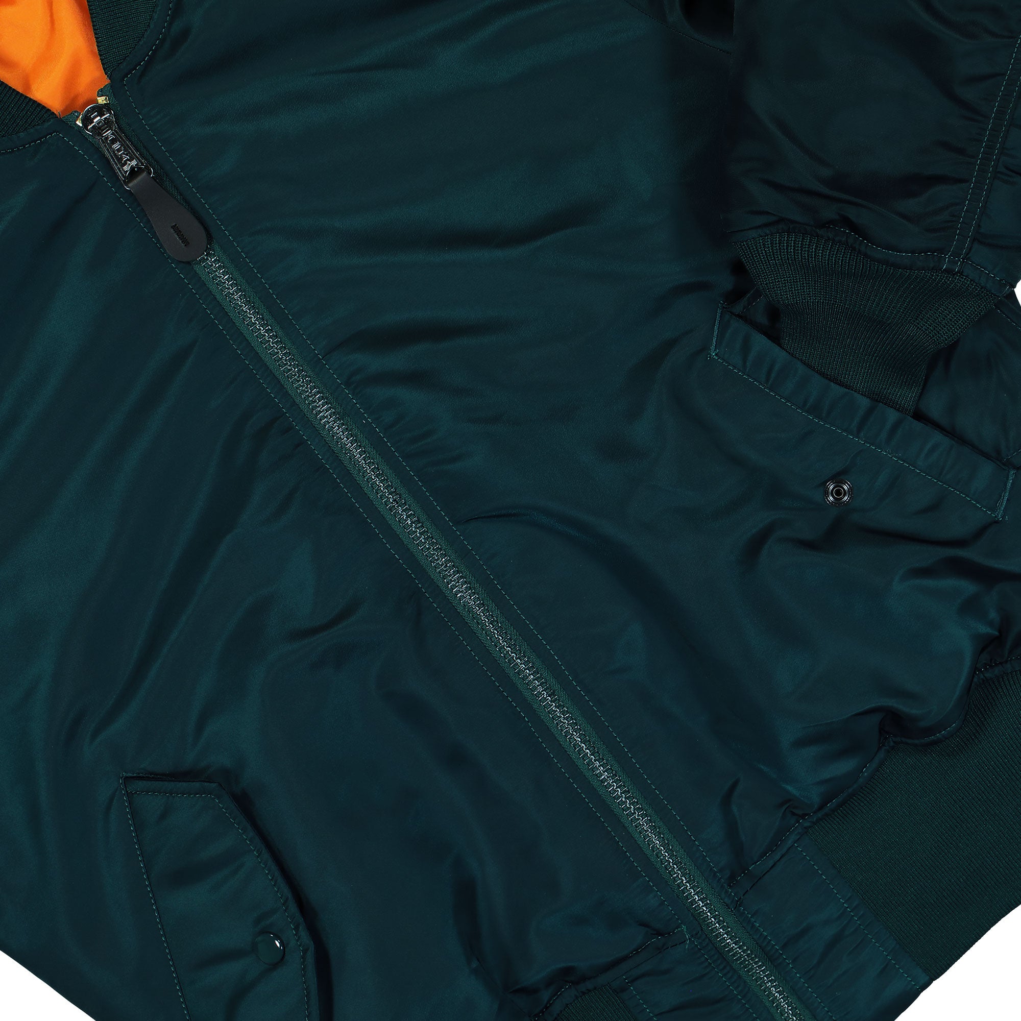 Alpha Industries MA-1 Heritage Bomber Jacket Navy Bomber Jacket 100101-02 Detail View 3 | Overkill