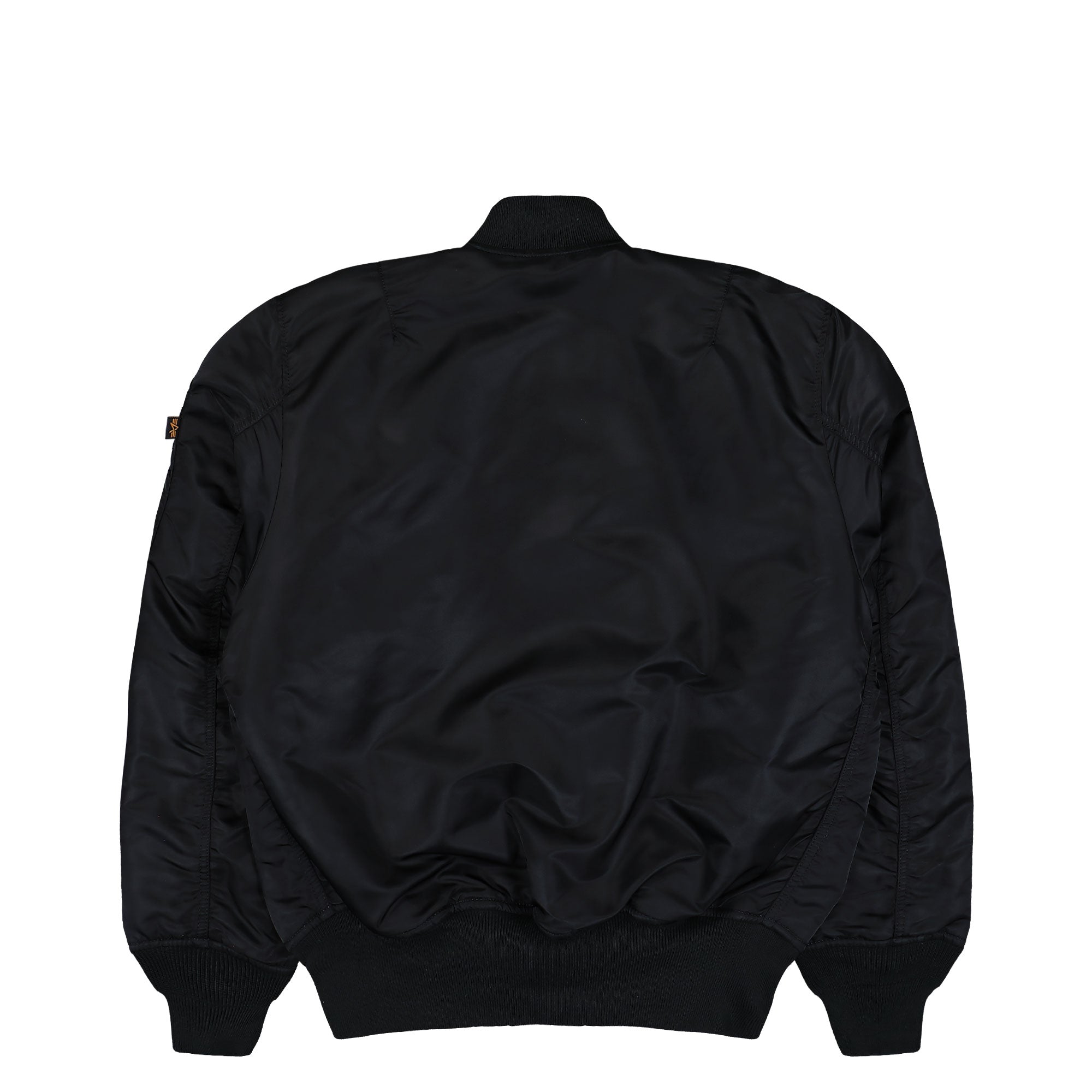 Alpha Industries MA-1 Heritage Bomber Jacket Black Bomber Jacket 100101-03 Close-up | Overkill