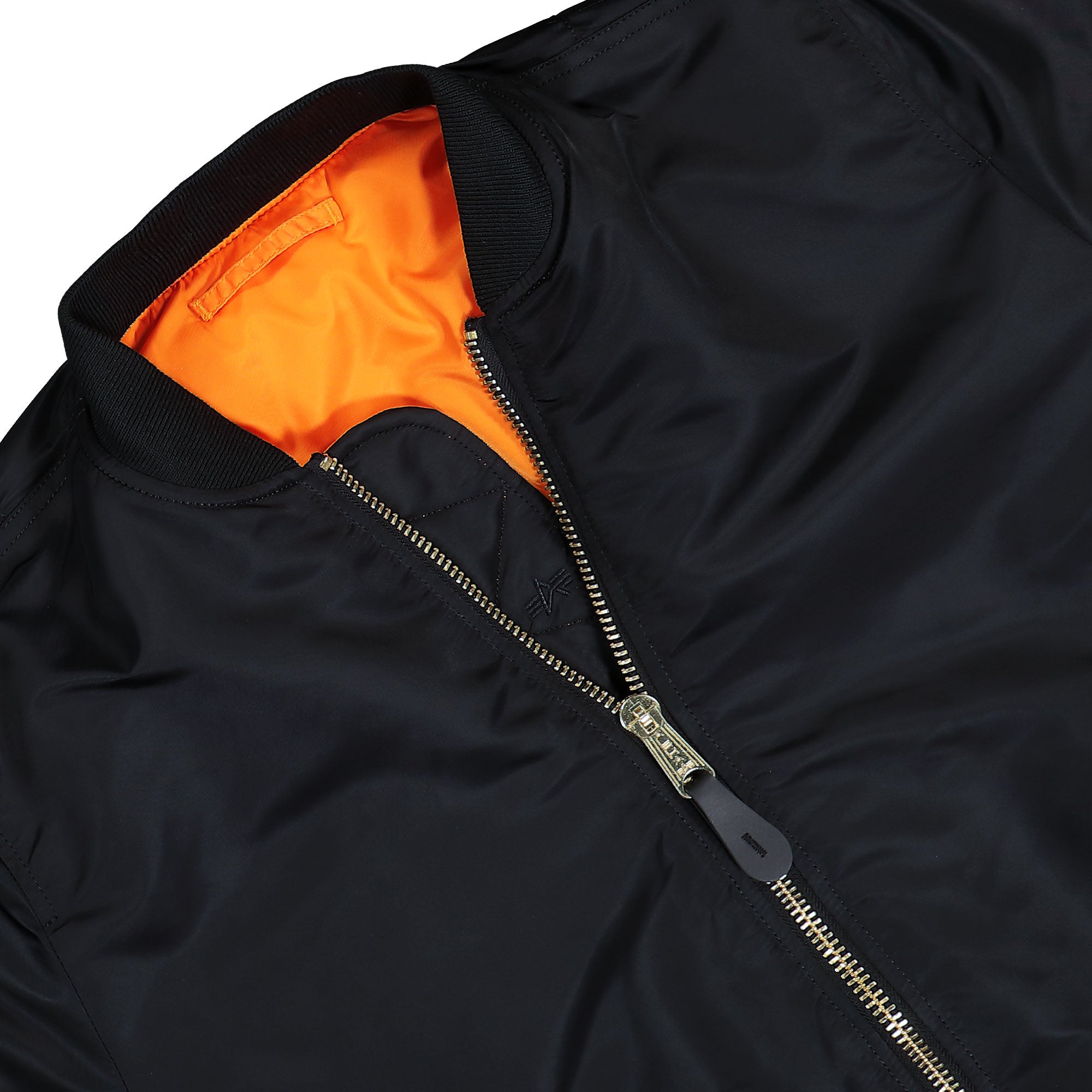 Alpha Industries MA-1 Heritage Bomber Jacket Black Bomber Jacket 100101-03 Detailfoto | Overkill