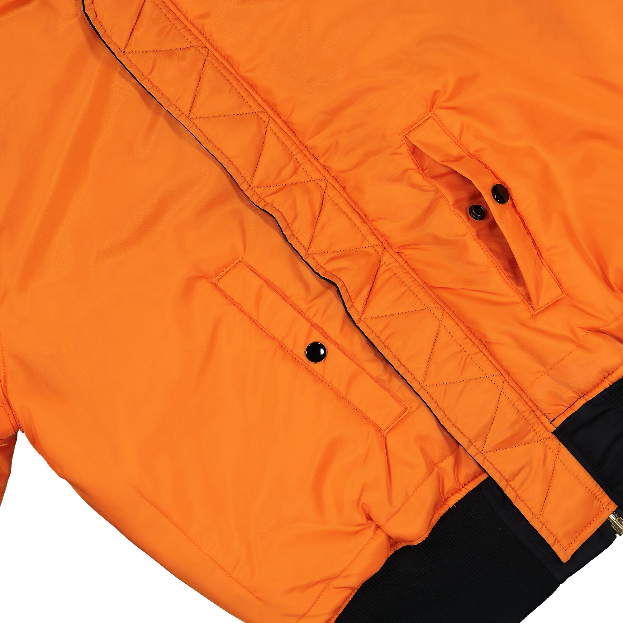 Alpha Industries MA-1 Heritage Bomber Jacket Black Bomber Jacket 100101-03 Detail View 6 | Overkill