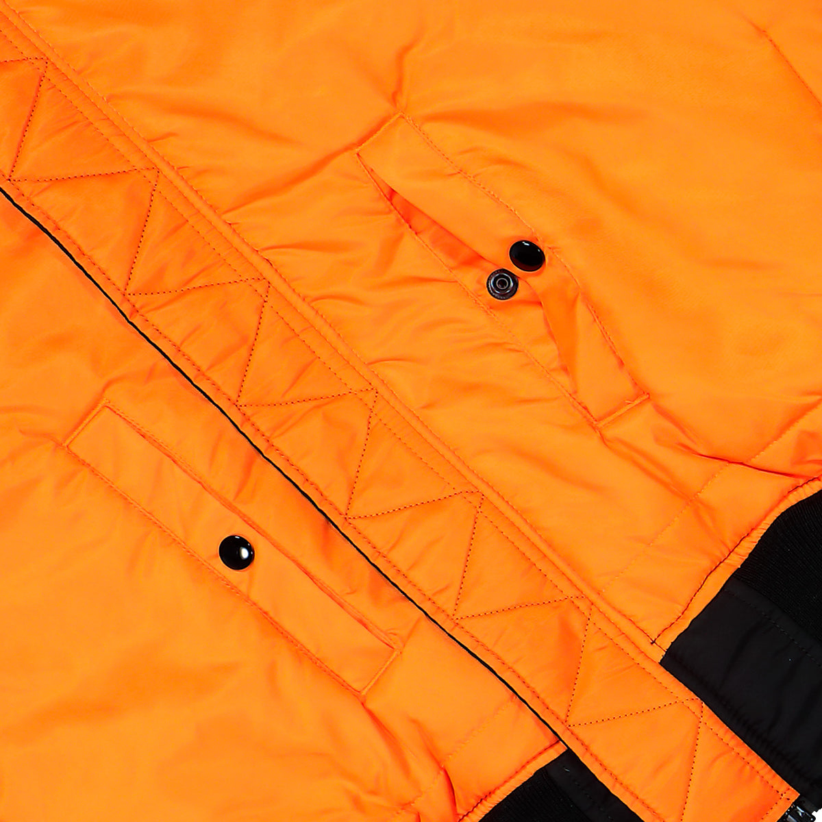 Alpha Industries MA-1 Heritage Bomber Jacket Black / Black Bomber Jacket 100101-515 Detail View 6 | Overkill