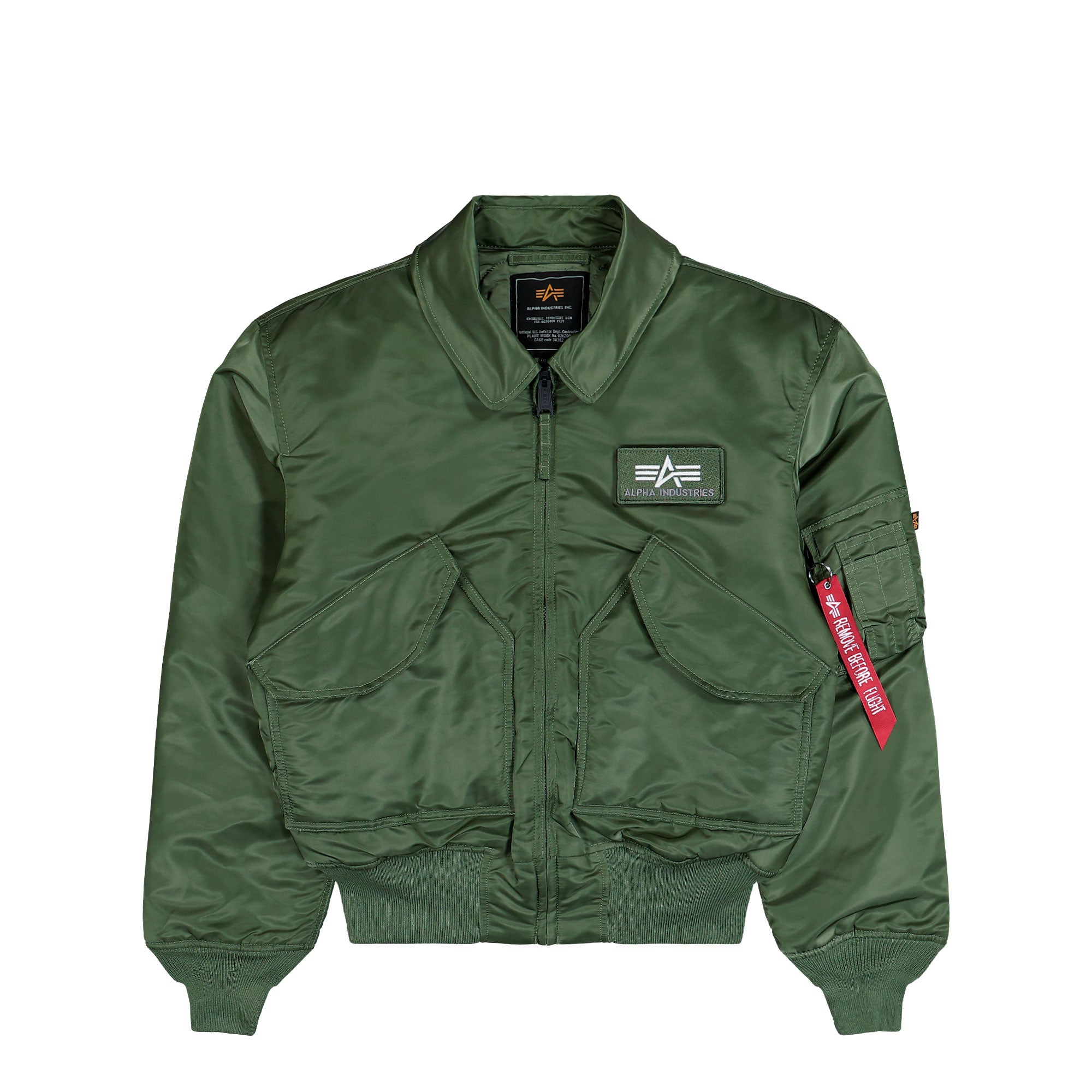 Alpha Industries CWU-45 Heritage Bomber Jacket Sage-Green Bomber & Varsity Jackets 100102-01 | Overkill