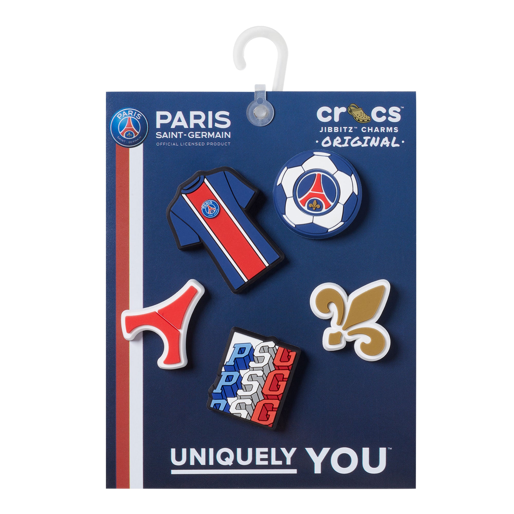 Crocs Paris Saint Germain Jibbitz 5 Pack Multicolor Various Material | Overkill