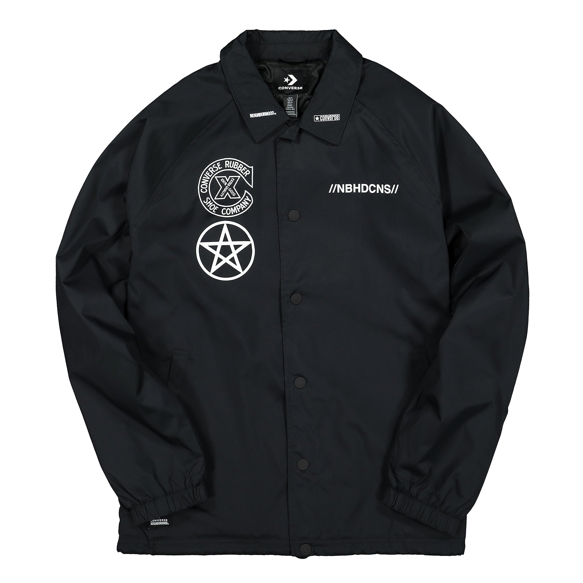 Converse Neighborhood x Converse Coaches Jacket Black Jackets 10018147-A01 | Overkill
