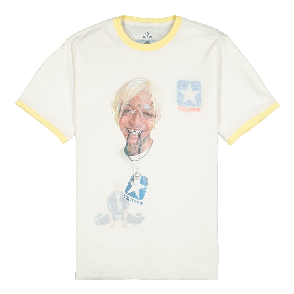 Converse Telfar x Converse Ringer Tee Jacuzzi Yellow Cream T-Shirts SS20-CON-20775 | Overkill