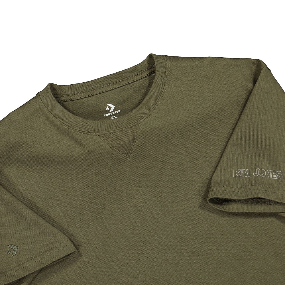 Converse Kim Jones x Converse T-Shirt Burnt Olive T-Shirts Close-up | Overkill