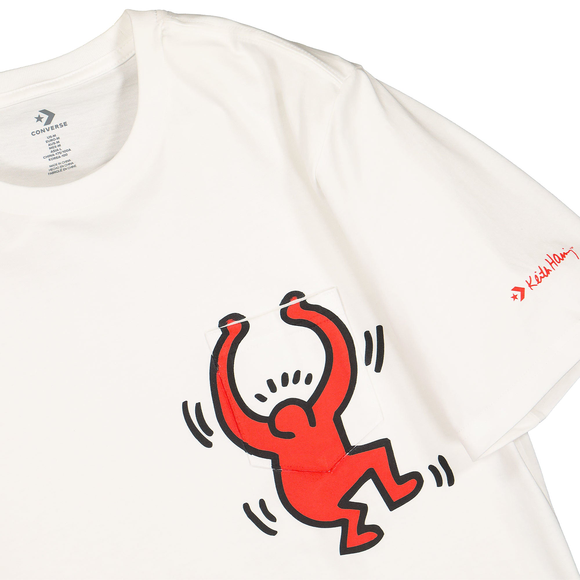 Converse Keith Haring x Converse Graphic Pocket Tee White T-Shirts Close-up | Overkill