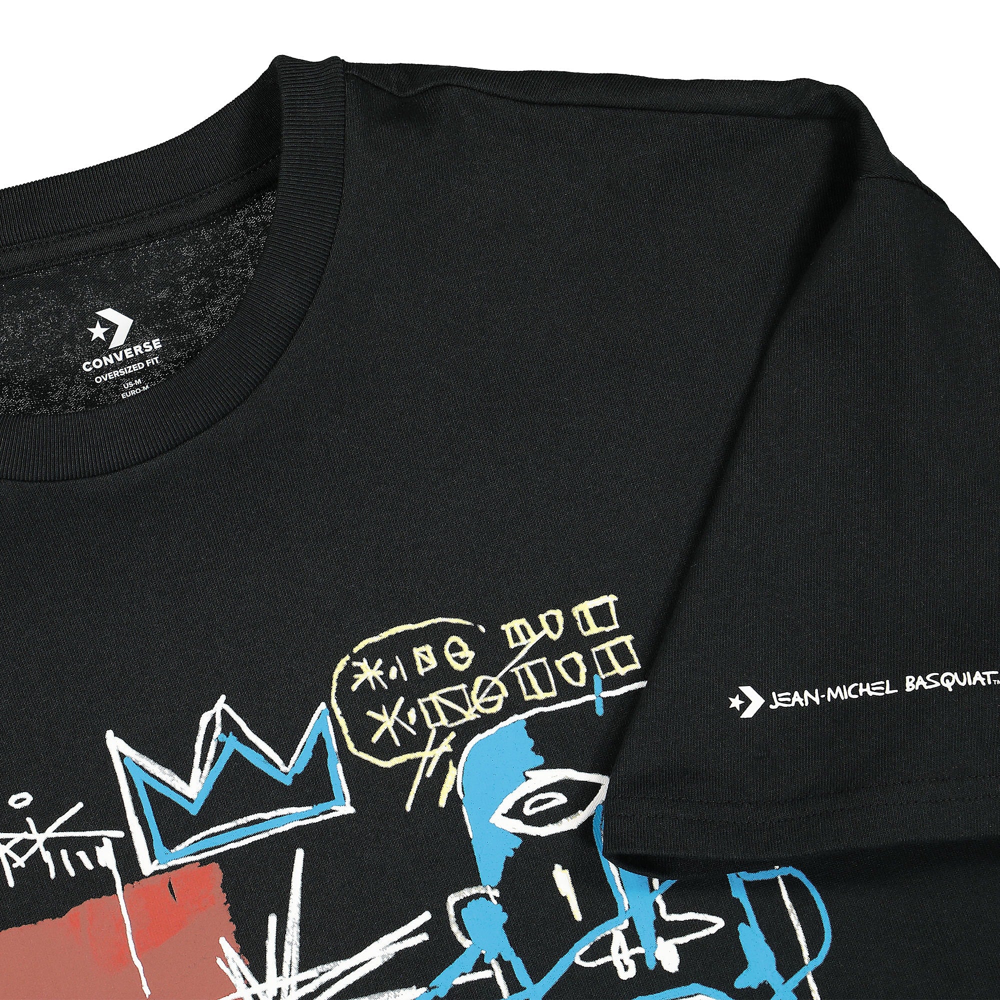 Converse Basquiat x Converse Elevated Graphic Tee Black T-Shirts Close-up | Overkill