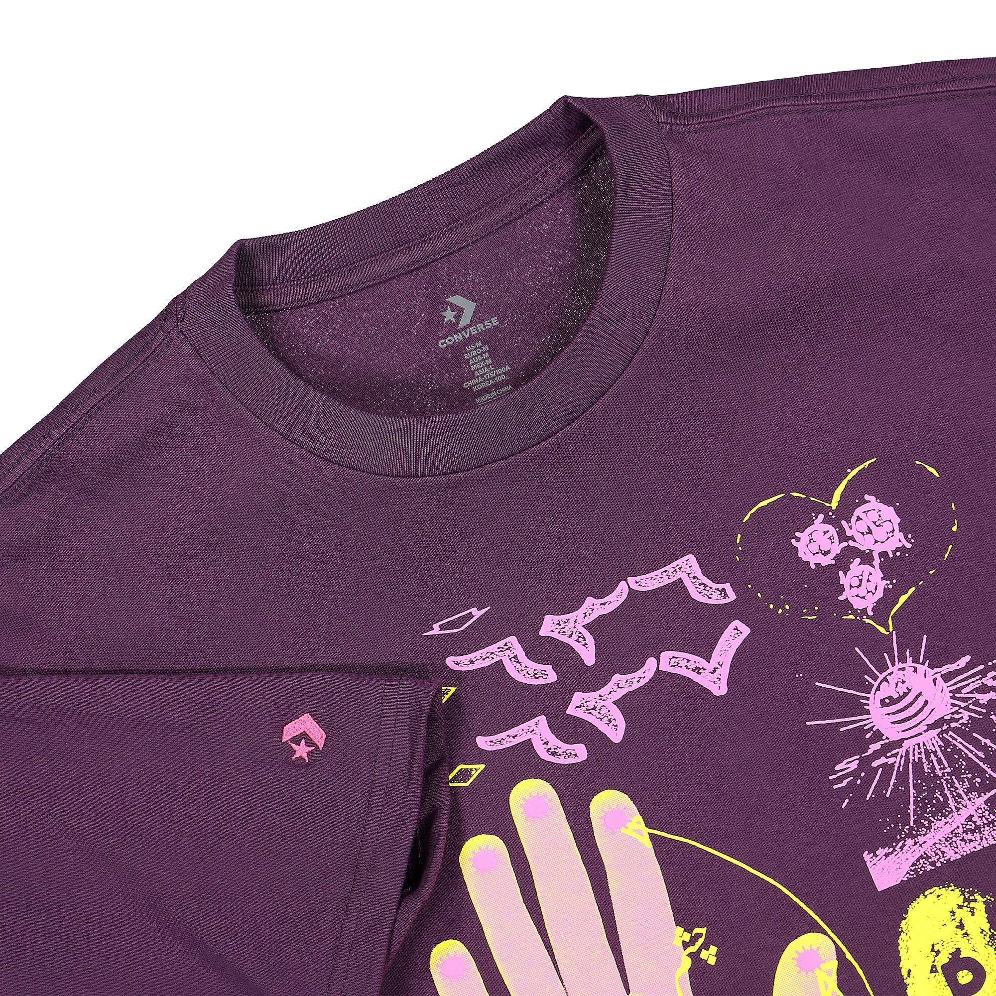 Converse paria /FARZANEH x Converse Fashion Tee Rage Purple T-Shirts Close-up | Overkill