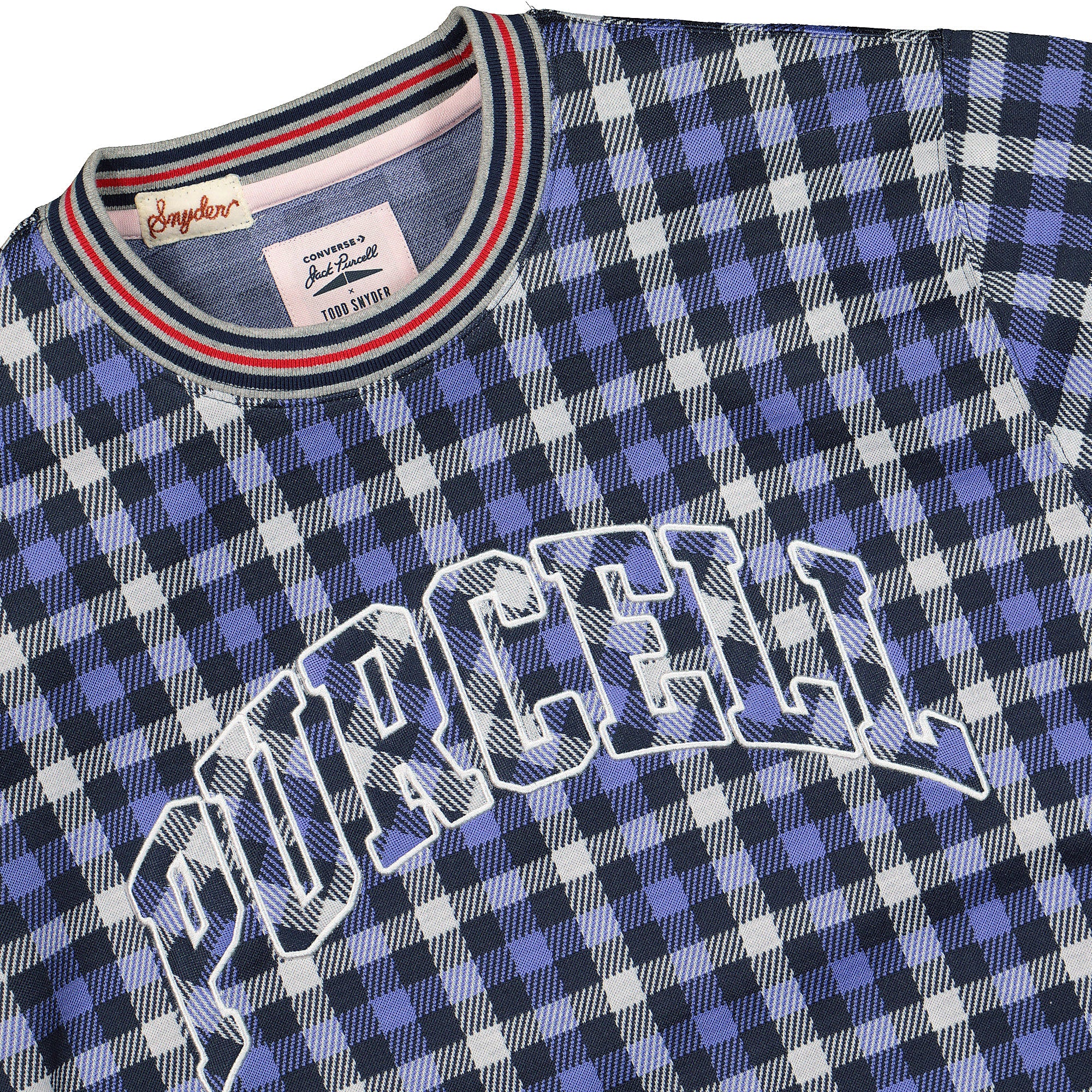 Converse Todd Snyder x Converse PO Crew Navy Sweatshirts Close-up | Overkill
