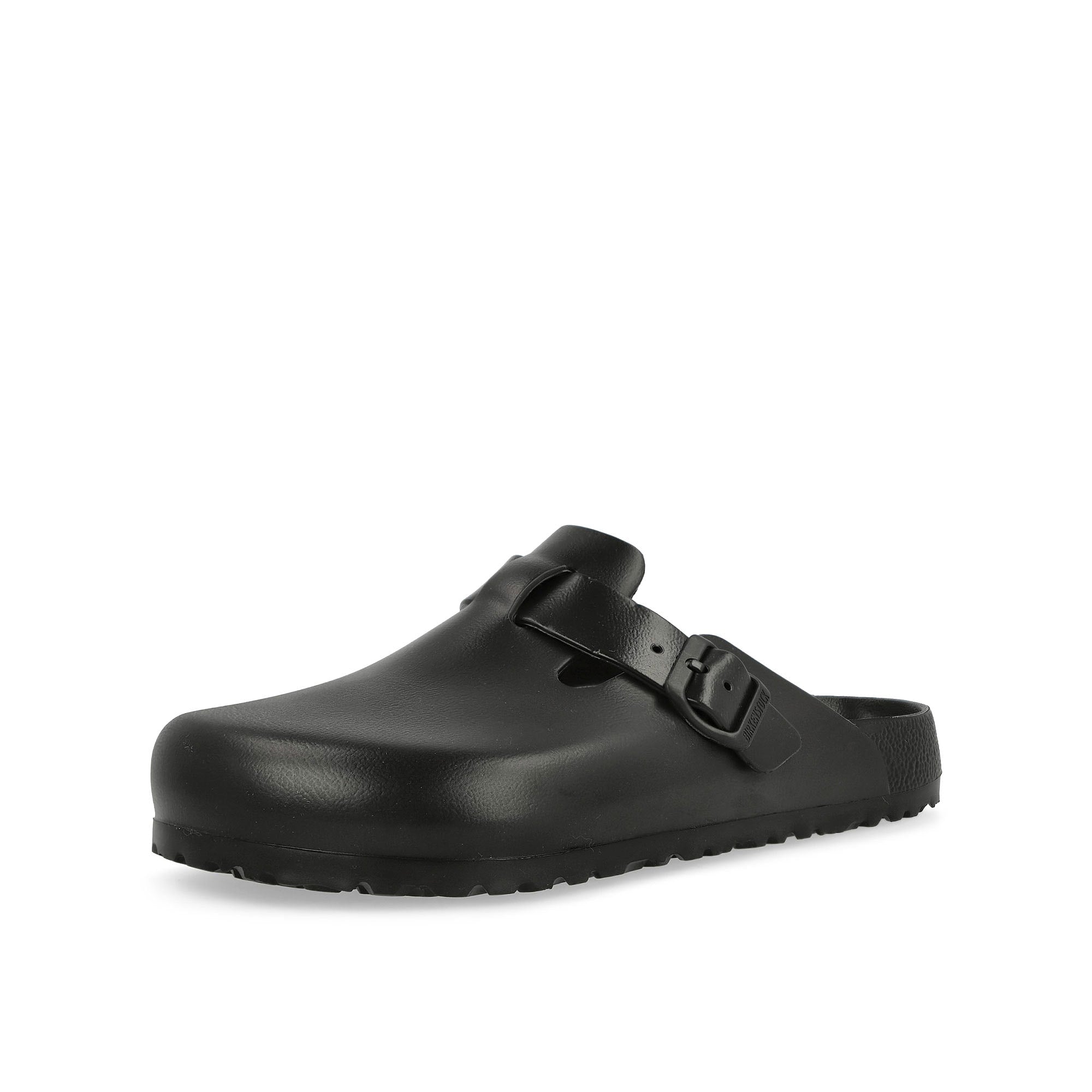 Birkenstock Boston EVA Black Slides, Sandals & Slippers Close Up | Overkill