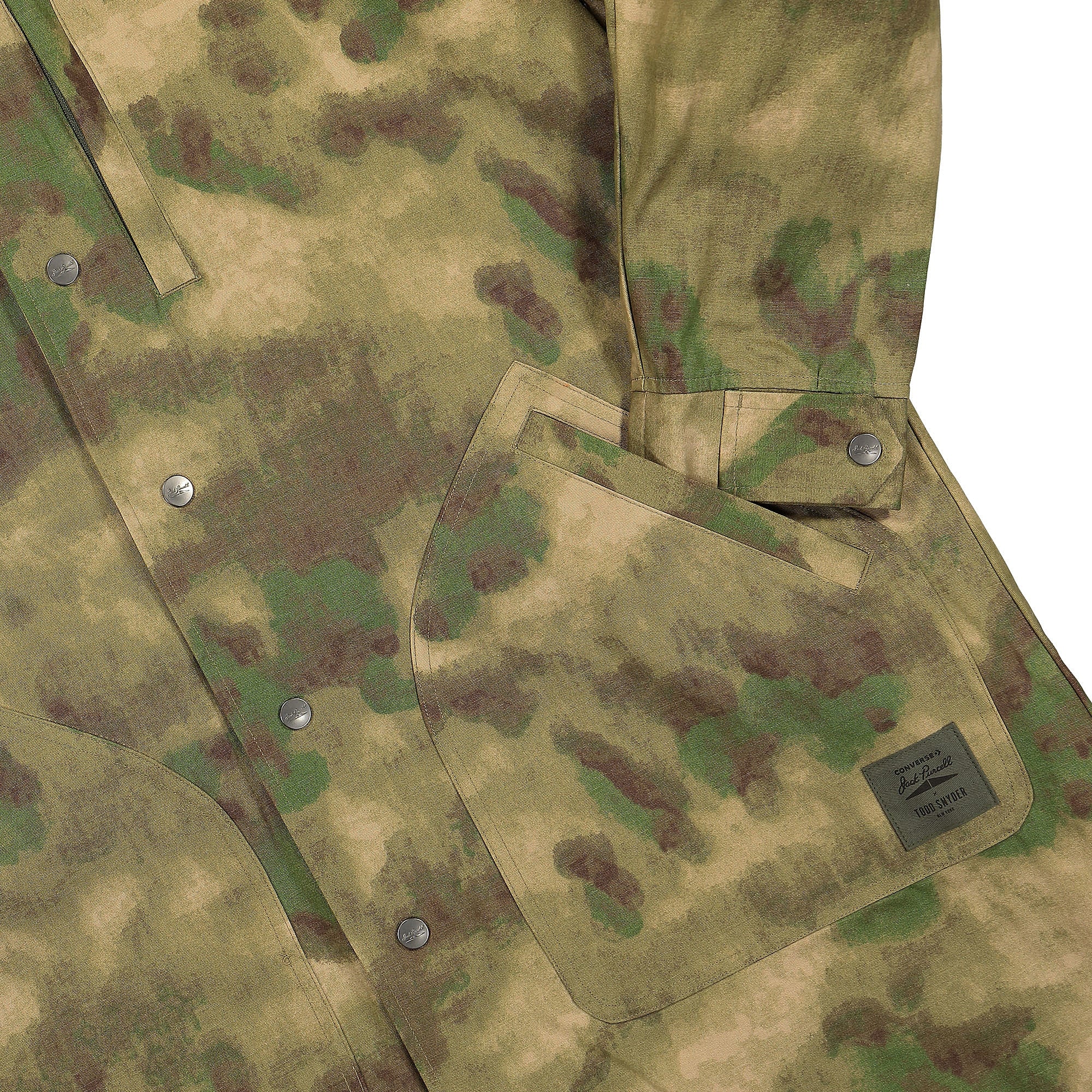 Converse Todd Snyder x Converse Jack Purcell Parka Olive / Chocolate - Camo Parkas Detail view 1 | Overkill
