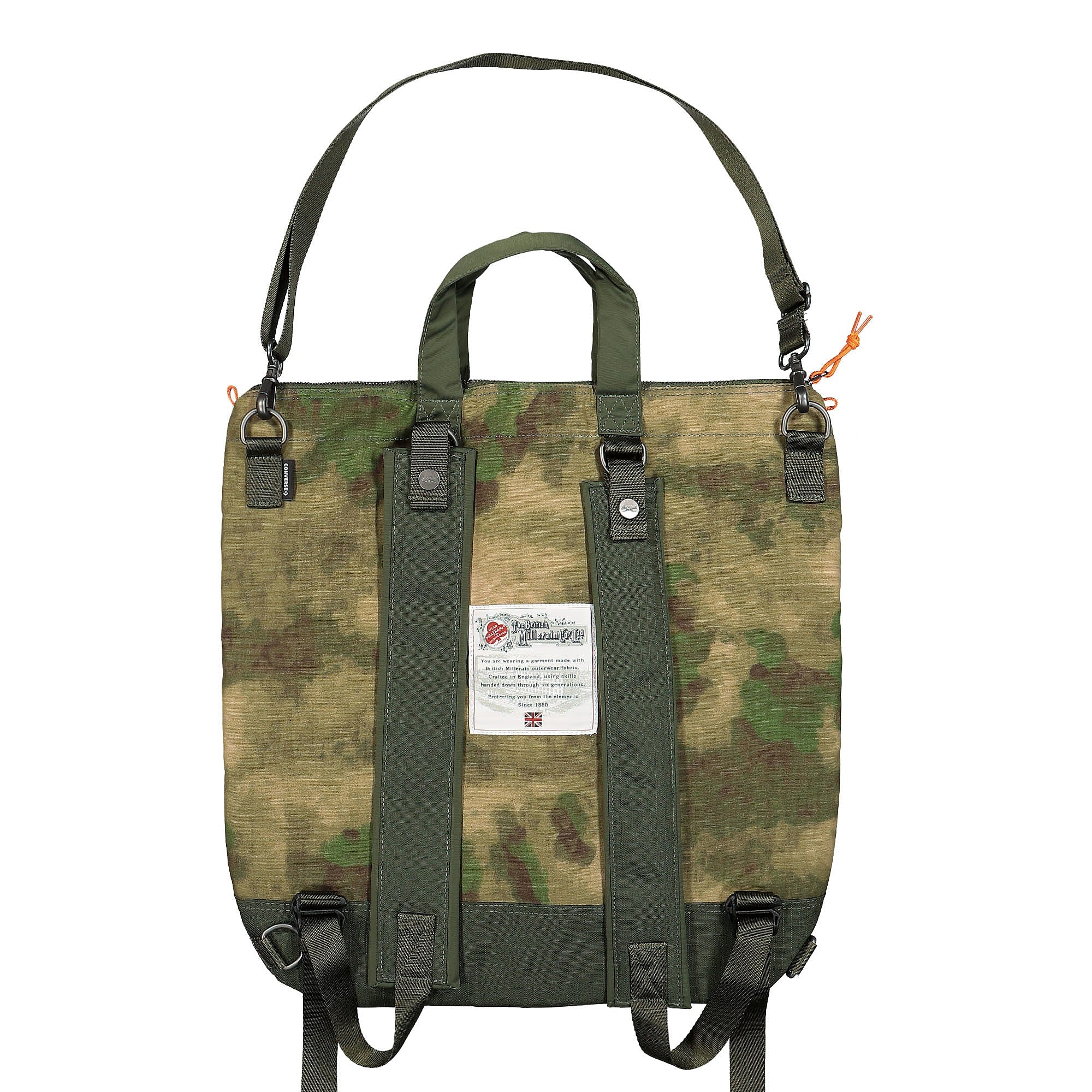 Converse Todd Snyder x Converse Jack Purcell Helmet Bag Olive / Chocolate - Camo Shoulder & Cross Body Bags Material | Overkill