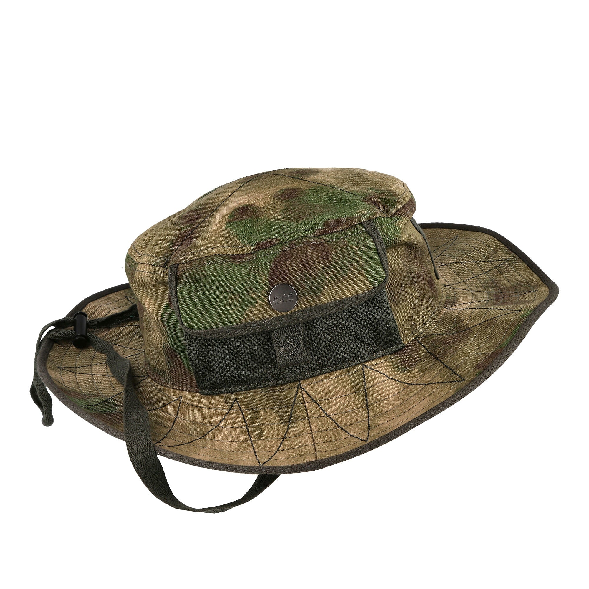 Converse Todd Snyder x Converse Jack Purcell Boonie Hat Olive / Chocolate - Camo Bucket Hats Close-up | Overkill
