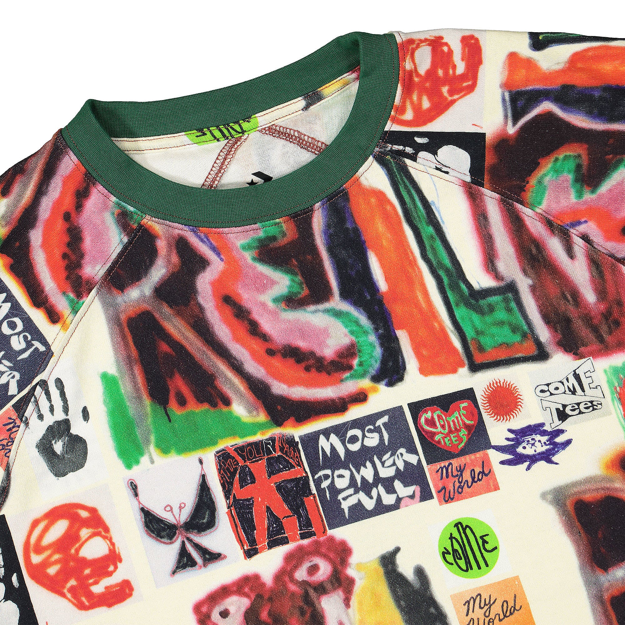 Converse Come Tees x Converse Realms And Realities Tee Bone T-Shirts Close-up | Overkill