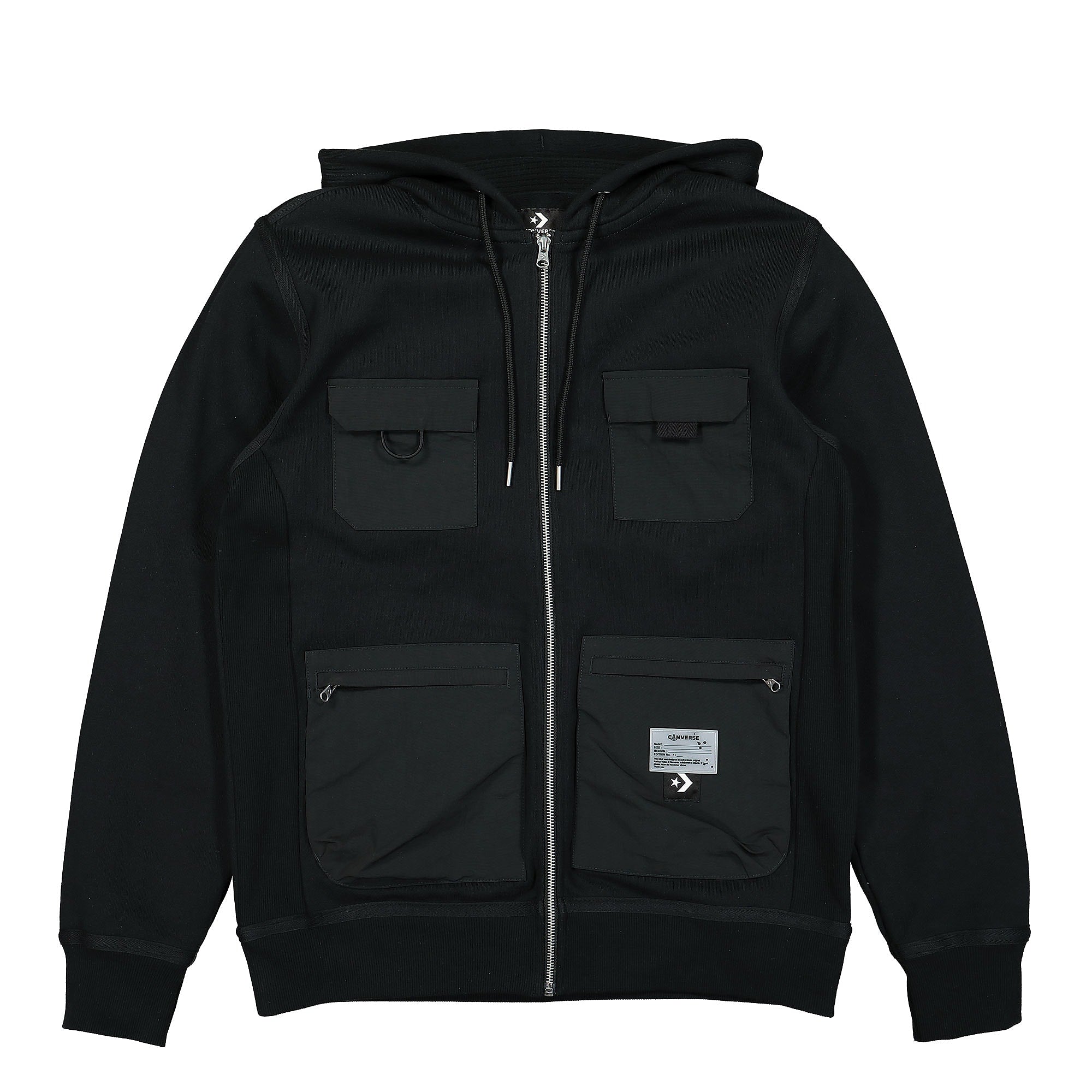 Converse Joshua Vides x Converse Utility Full Zip Black Jackets 10023691-A01 | Overkill