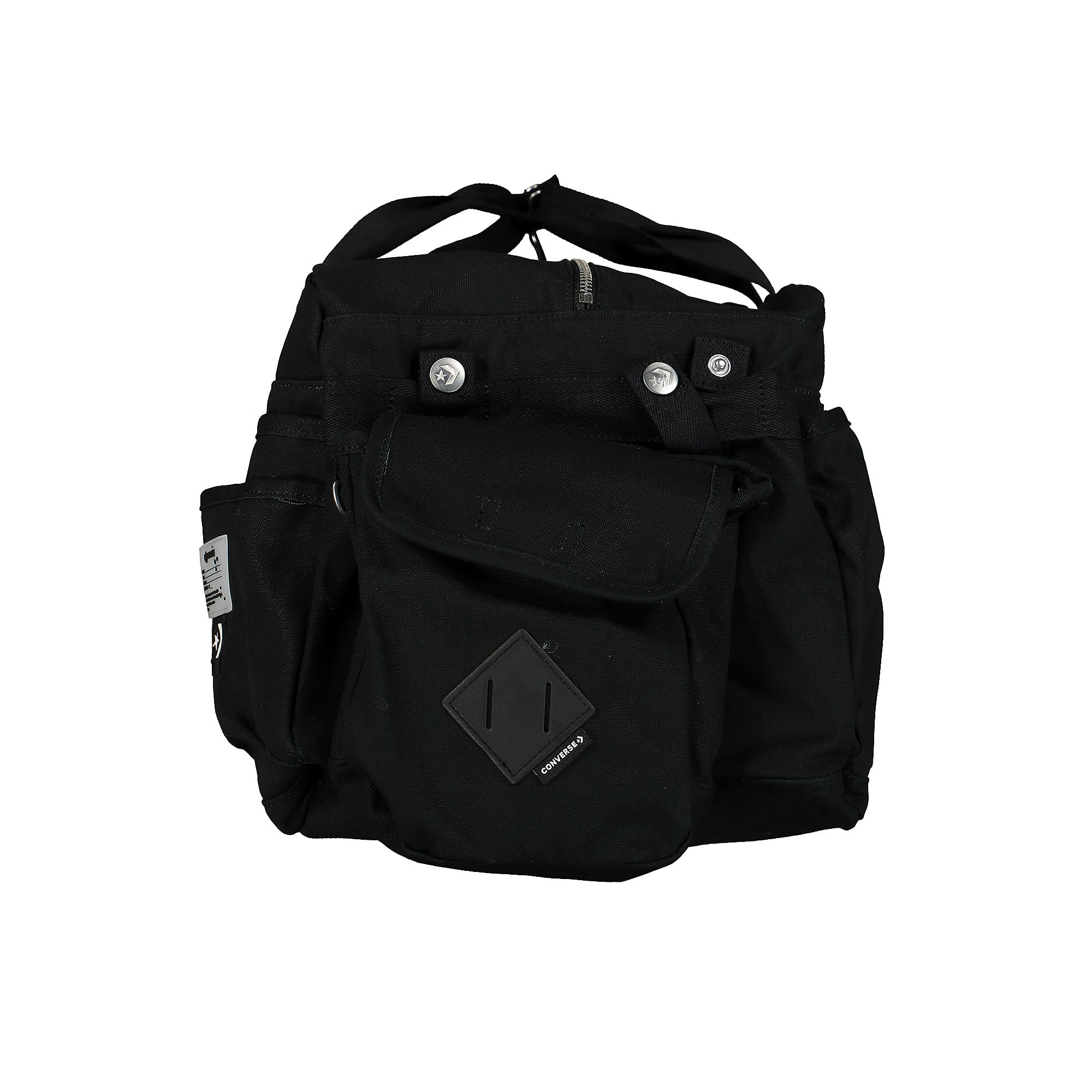 Converse Joshua Vides x Converse Basketball Utility Bag Black Duffle Bags Close-up | Overkill