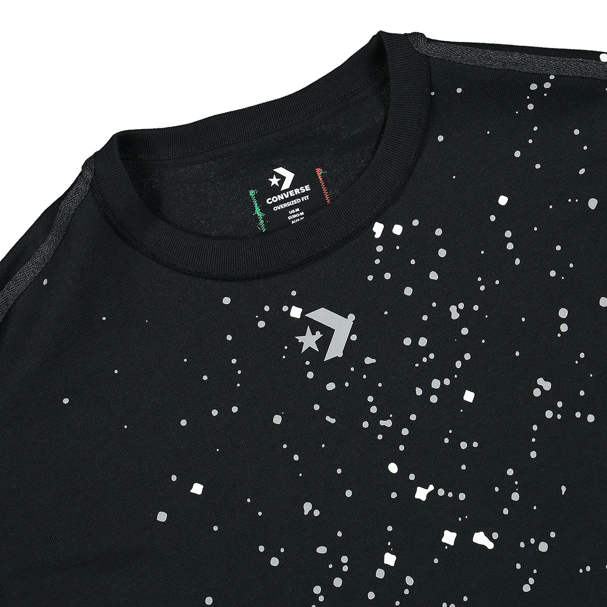 Converse Barriers Worldwide x Converse Court Ready Crossover Tee Black T-Shirts Close-up | Overkill