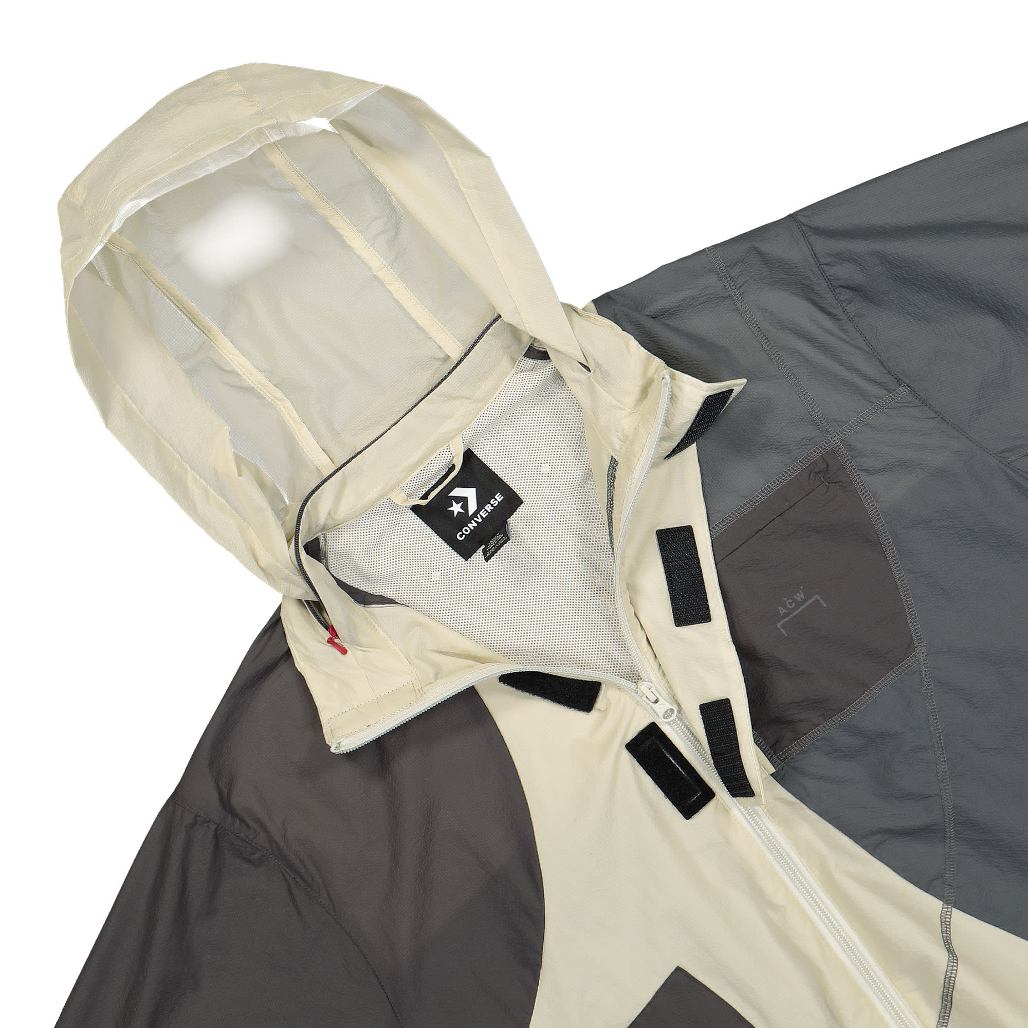 Converse A COLD WALL x Converse Pavement Woven Jacket Grey / Black Jackets Close-up | Overkill